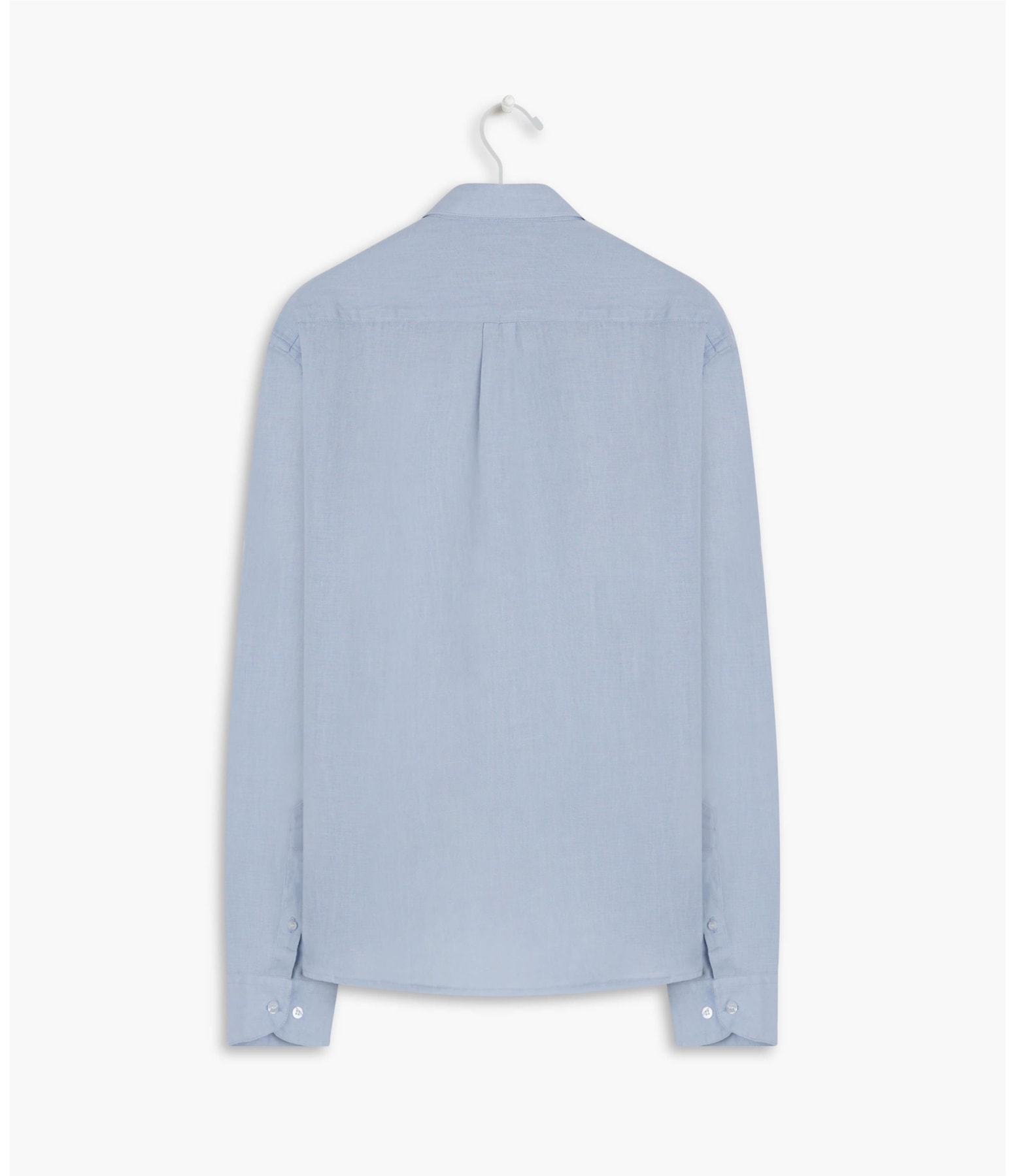 Camisa  Puro Linho  Uni. Azul Chofer