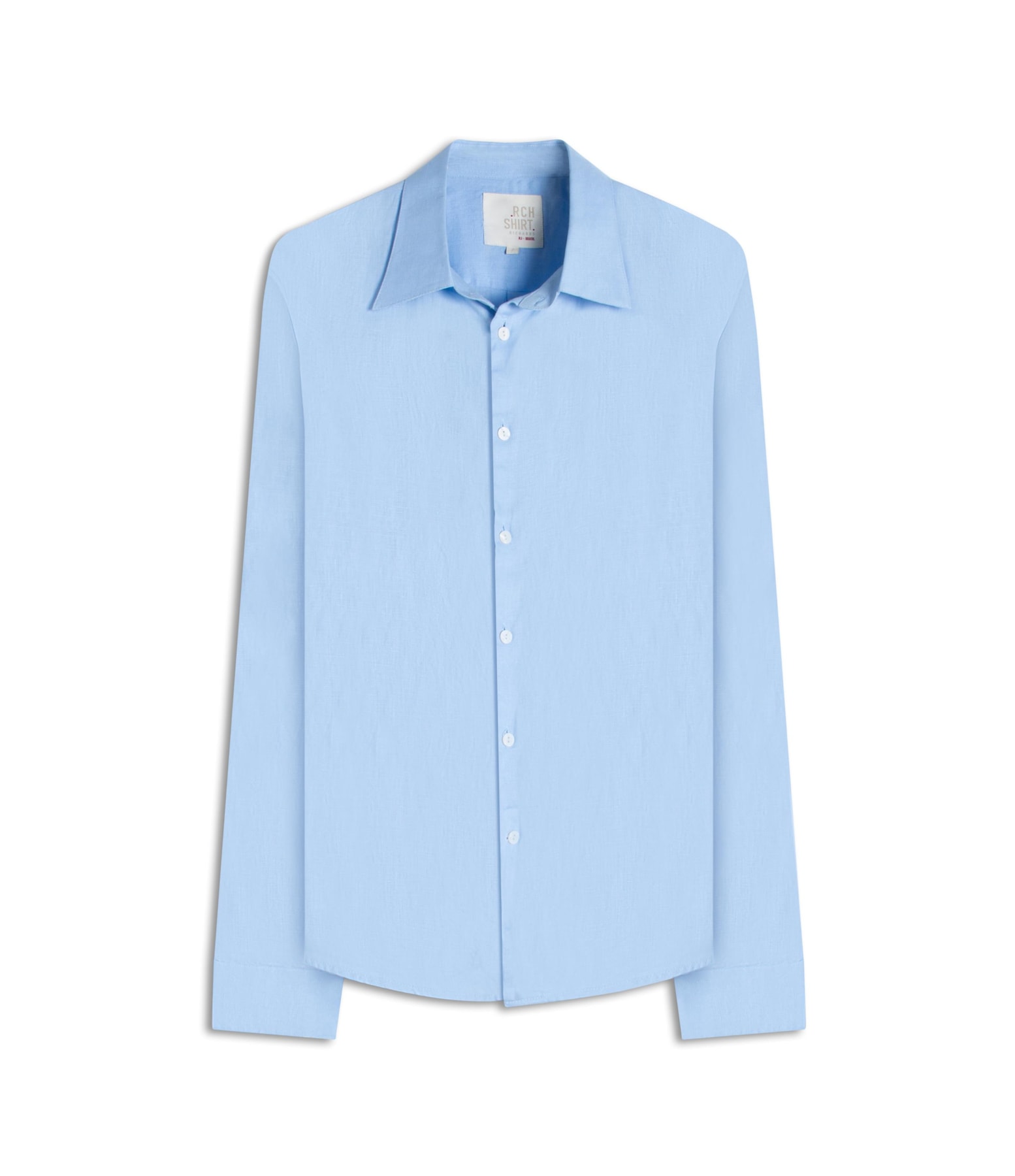 Camisa  Puro Linho  Uni. Azul Claro
