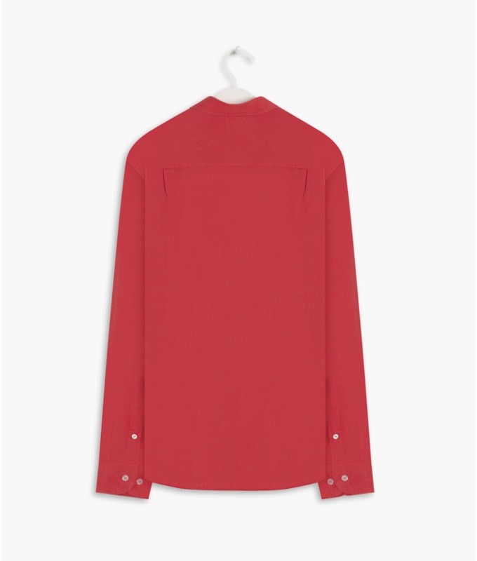 Camisa  Puro Linho  Uni. Coral