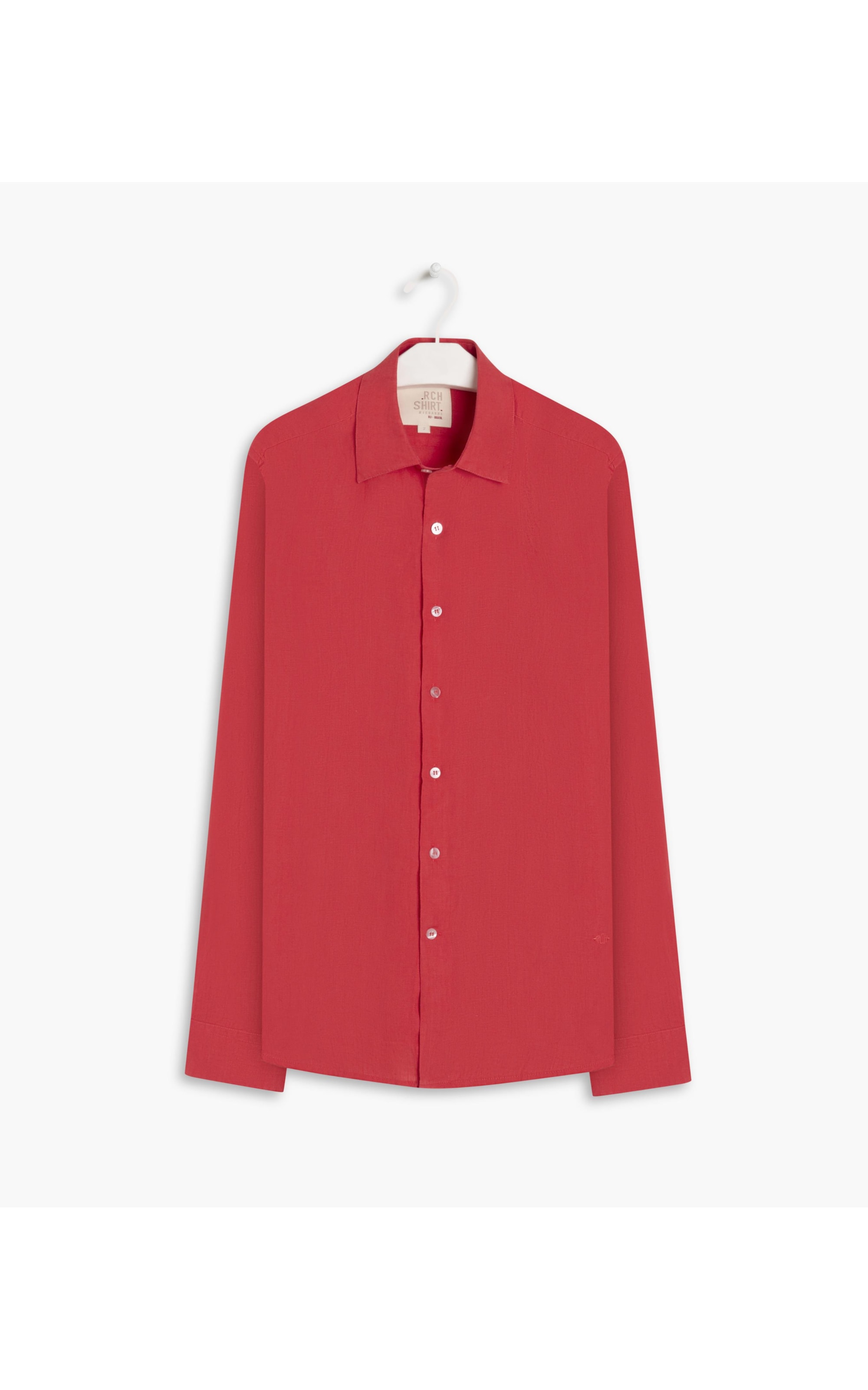 Camisa  Puro Linho  Uni. Coral