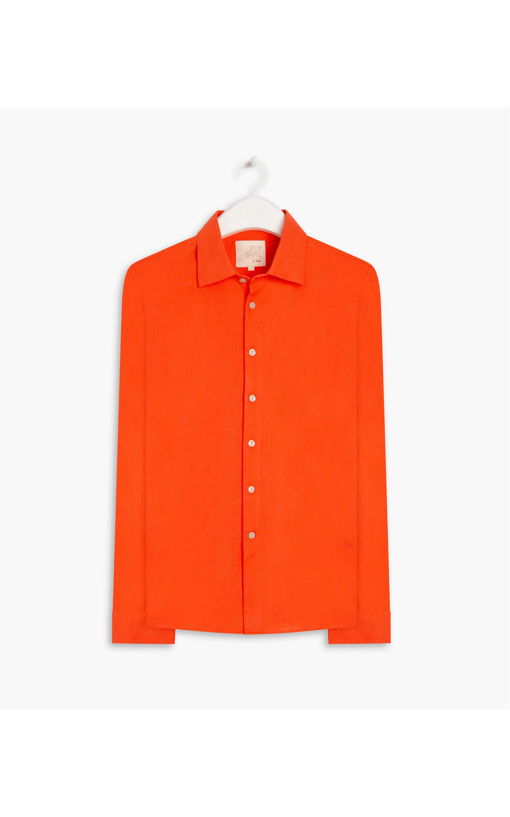 Camisa  Puro Linho  Uni. Goiaba