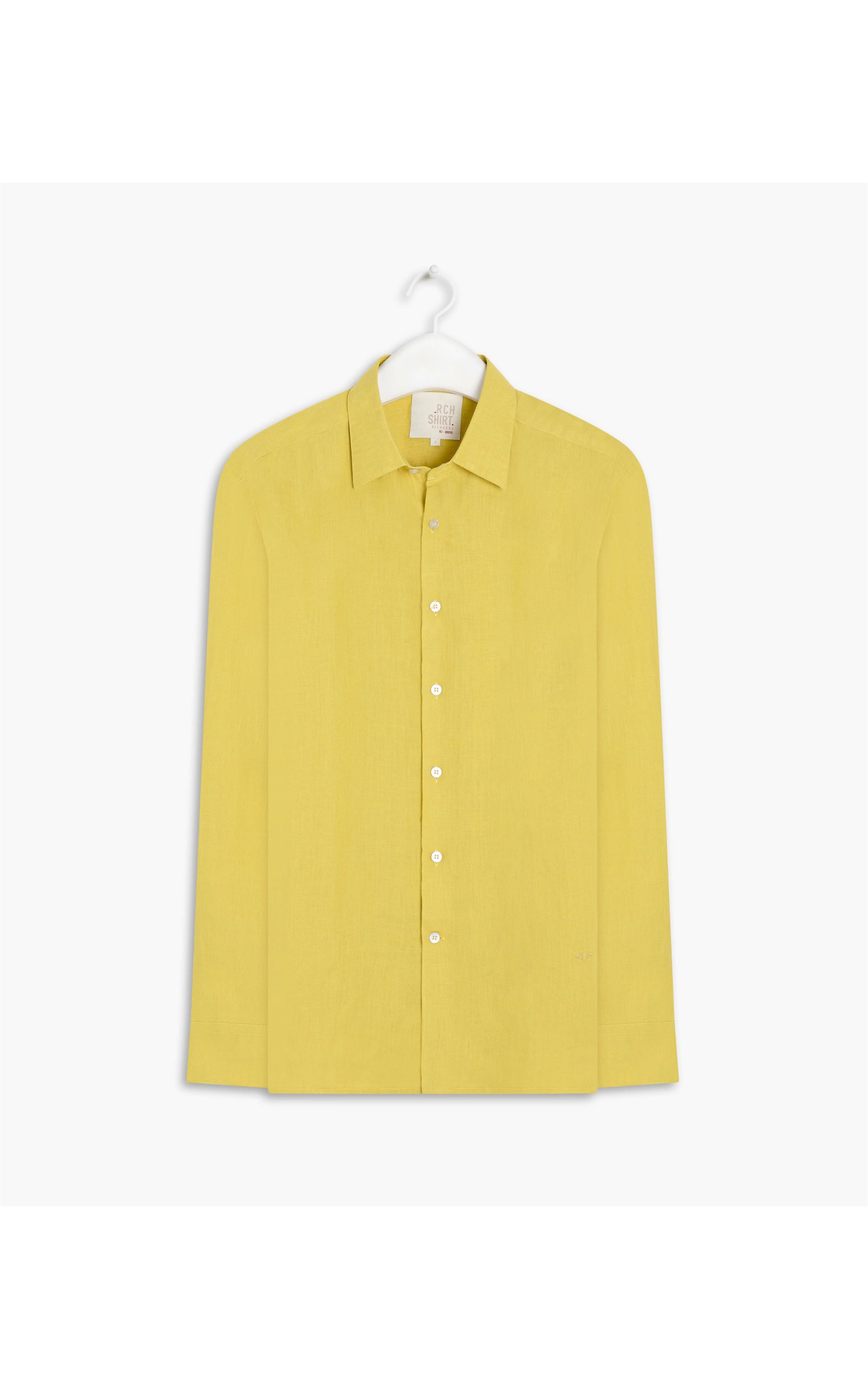 Camisa  Puro Linho  Uni. Lemon