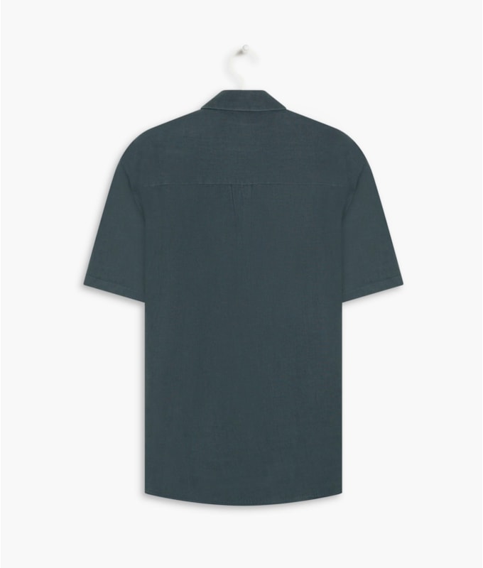 Camisa  Puro Linho  Uni Marinho