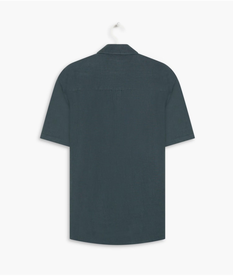 Camisa  Puro Linho  Uni Marinho