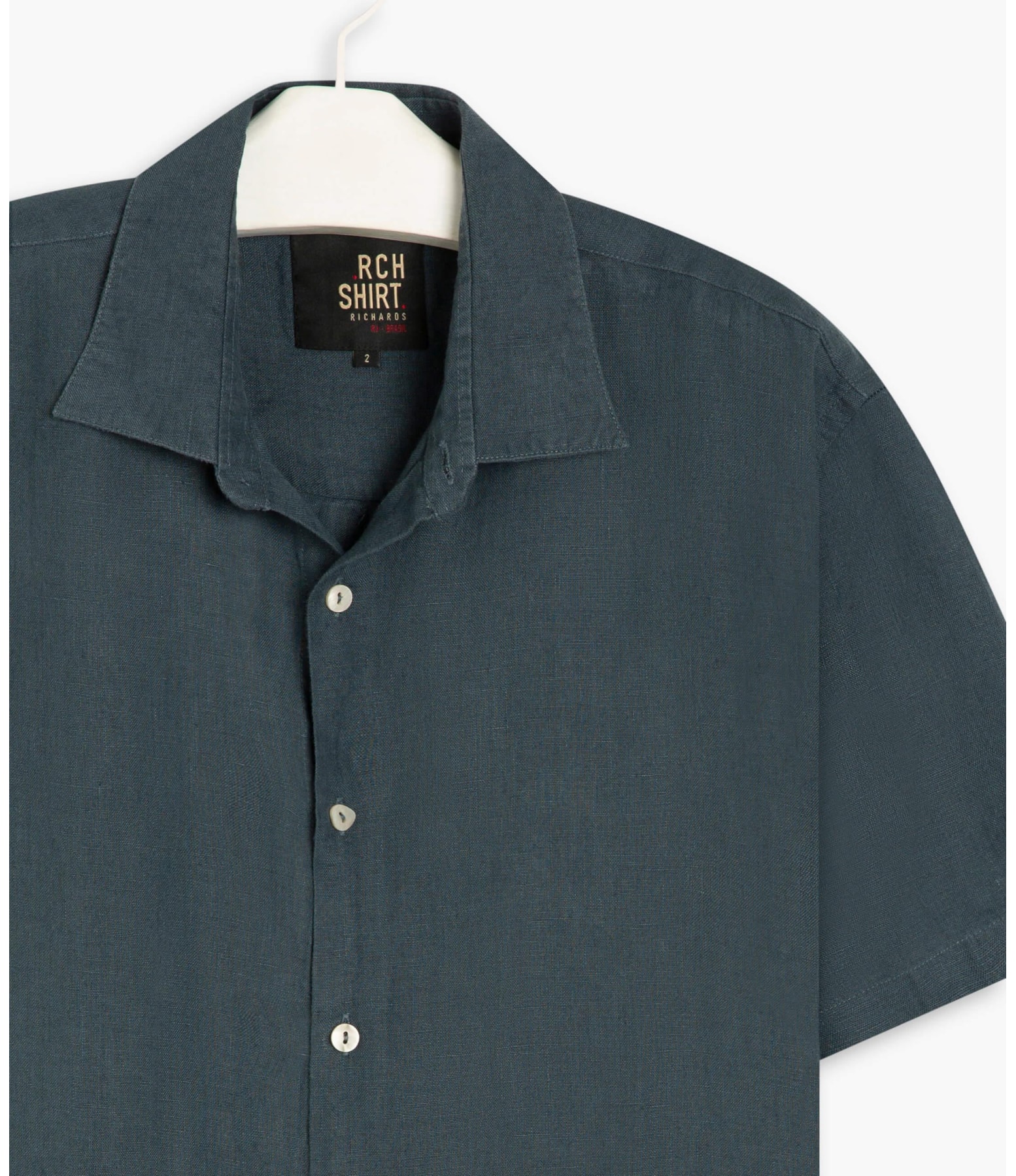 Camisa  Puro Linho  Uni Marinho