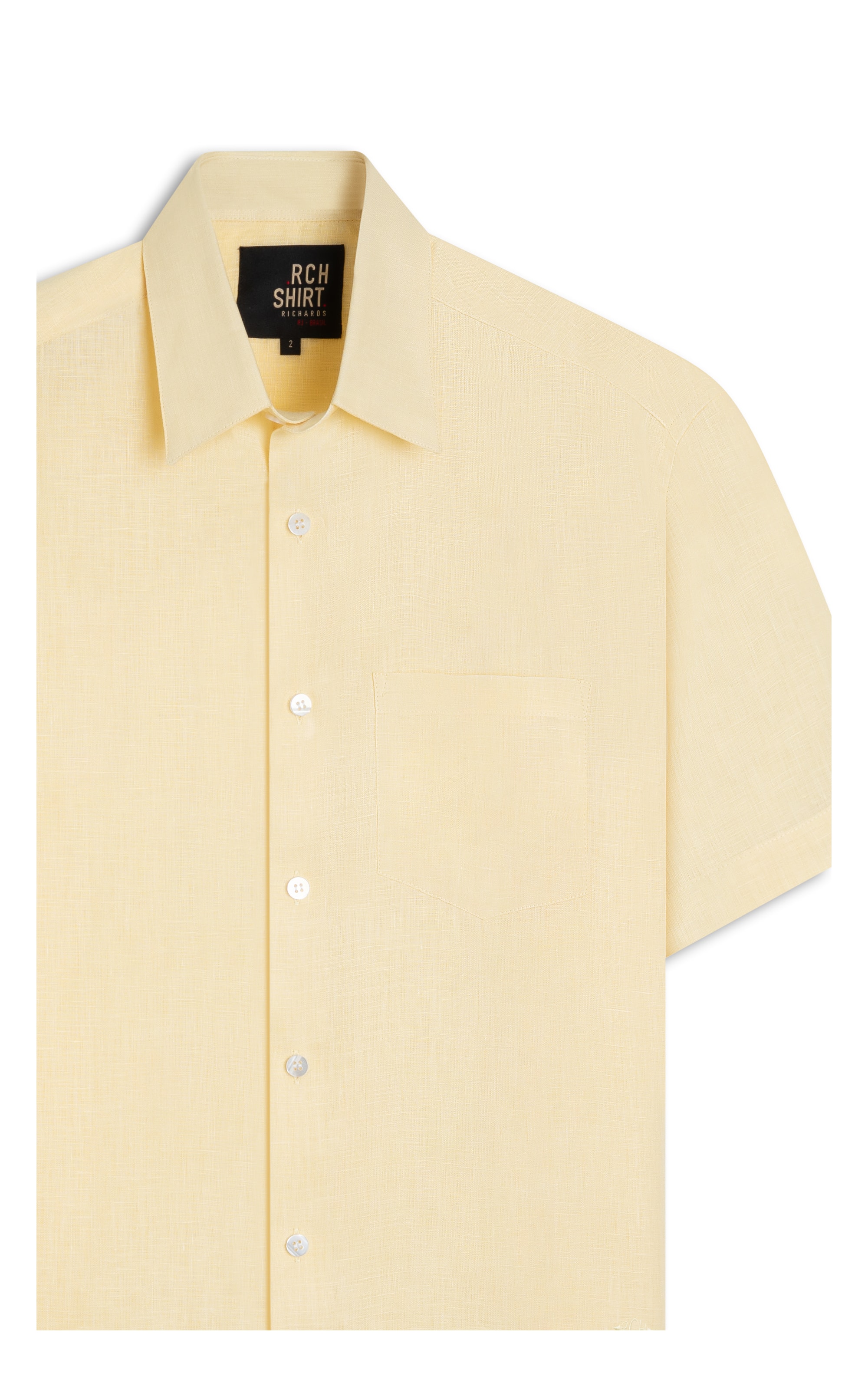 Camisa  Puro Linho  Uni Mc Amarelo i