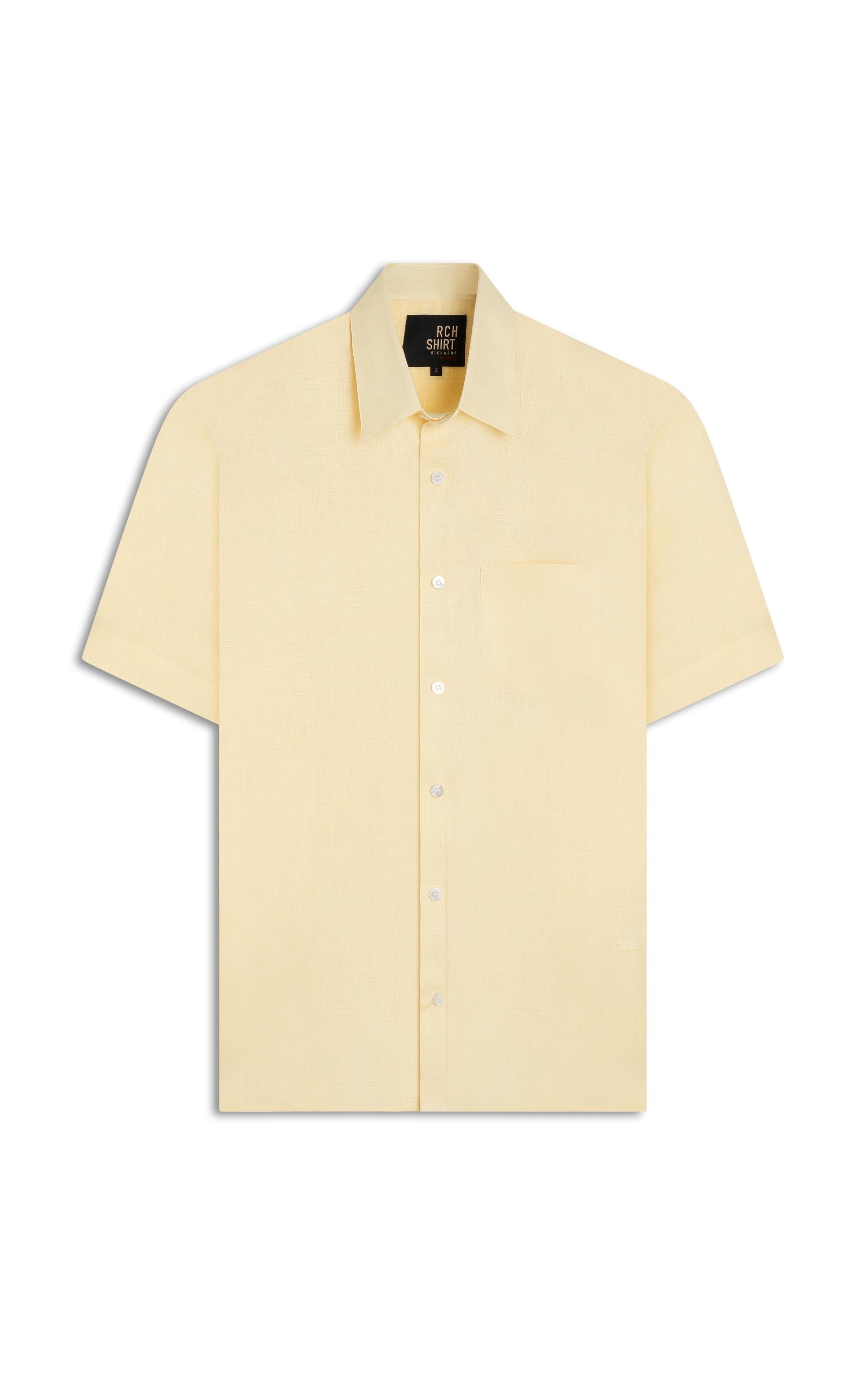 Camisa  Puro Linho  Uni Mc Amarelo i