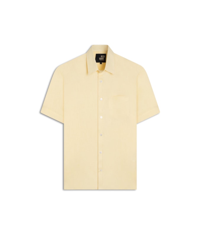 Camisa  Puro Linho  Uni Mc Amarelo i