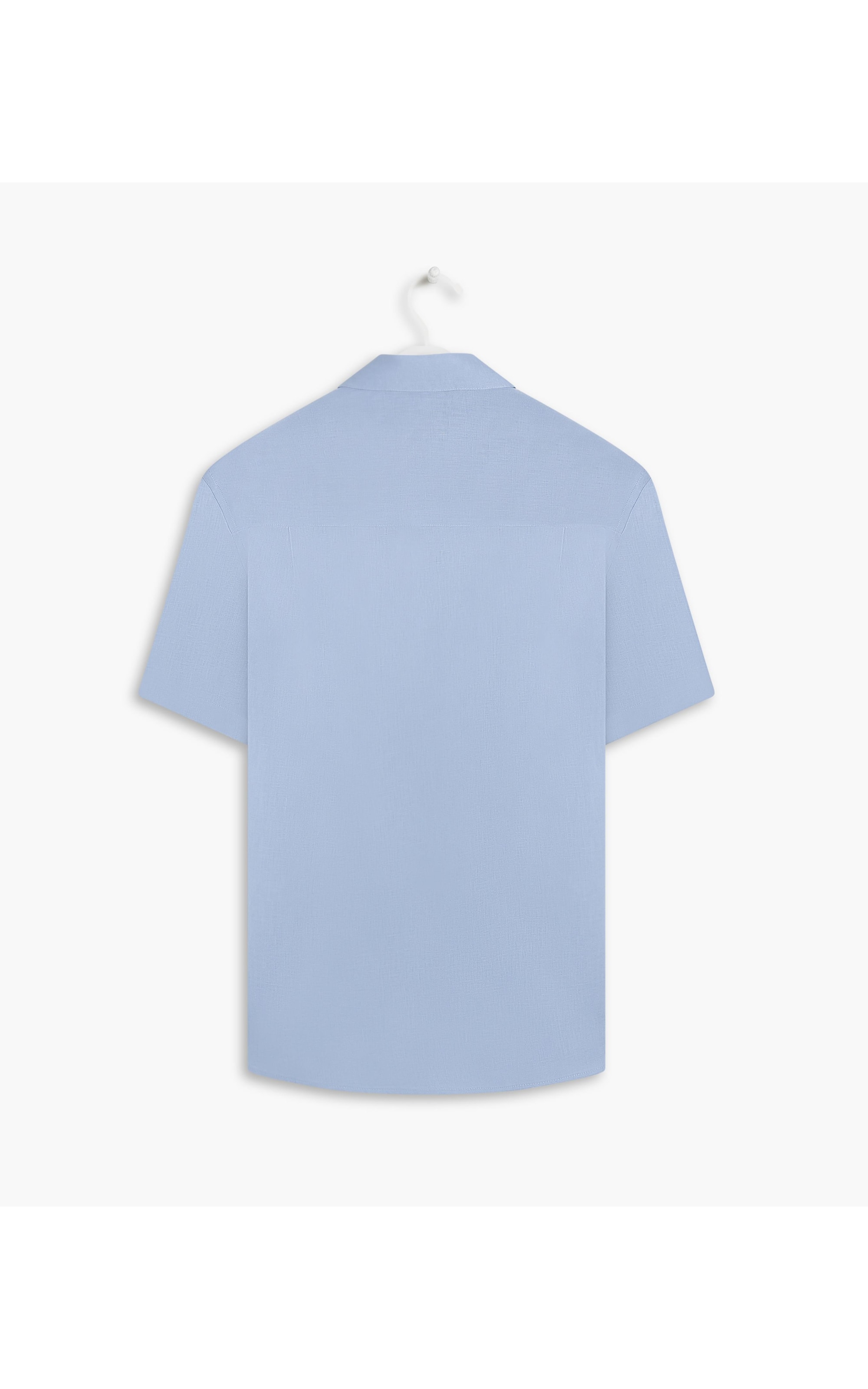 Camisa  Puro Linho  Uni Mc Azul Claro
