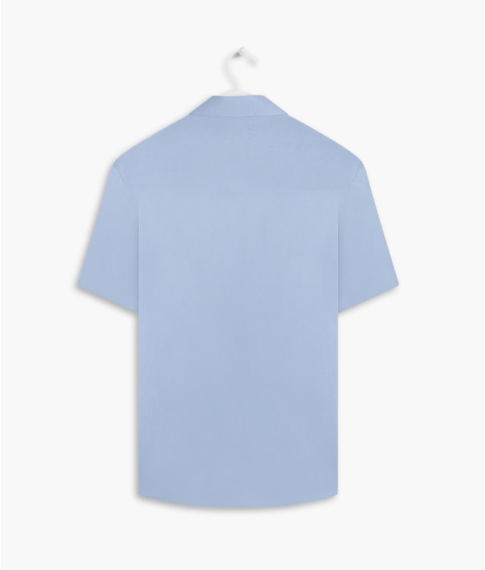 Camisa  Puro Linho  Uni Mc Azul Claro