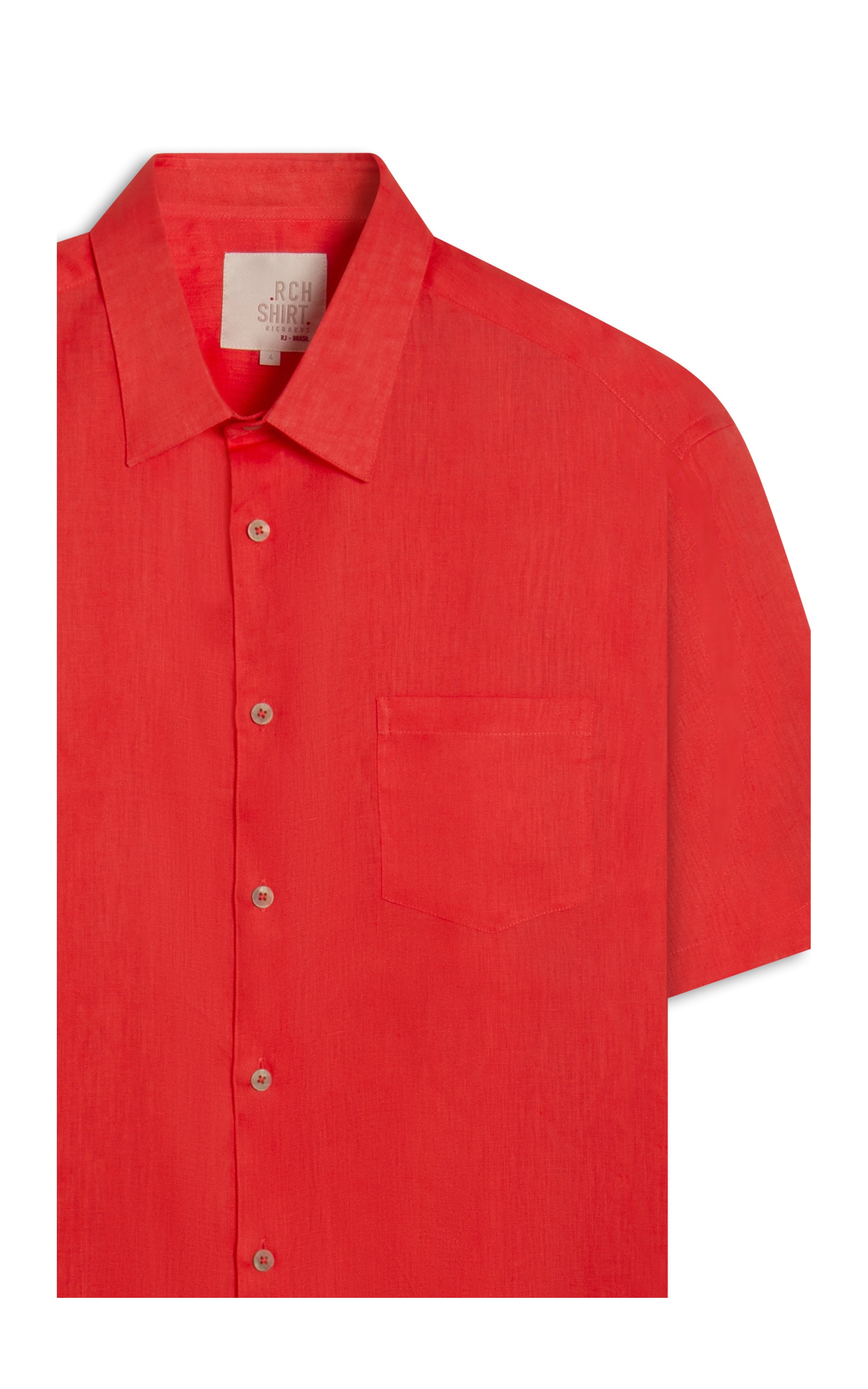 Camisa  Puro Linho  Uni Mc Coral
