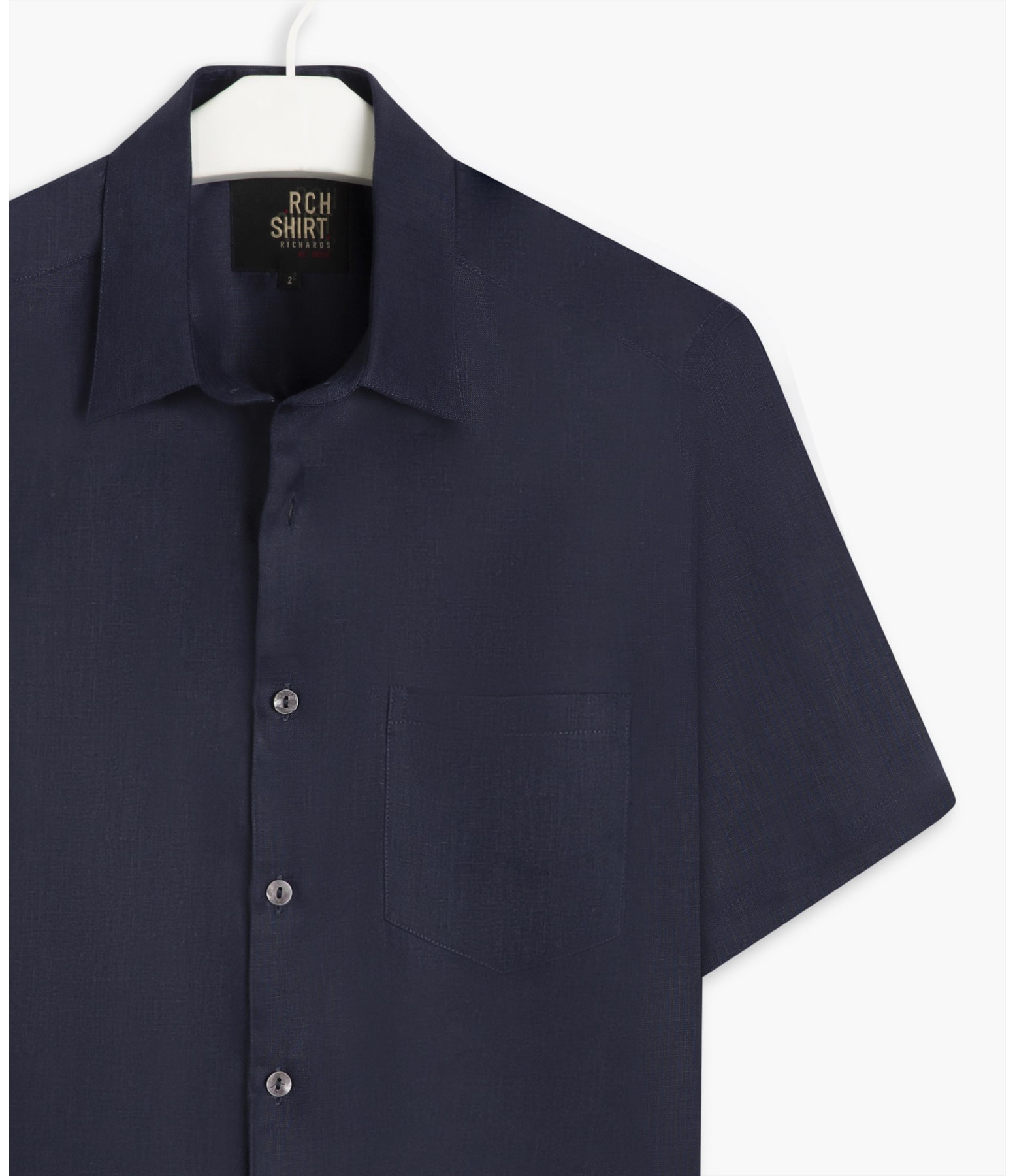 Camisa Puro Linho  Uni Mc Dark Navy