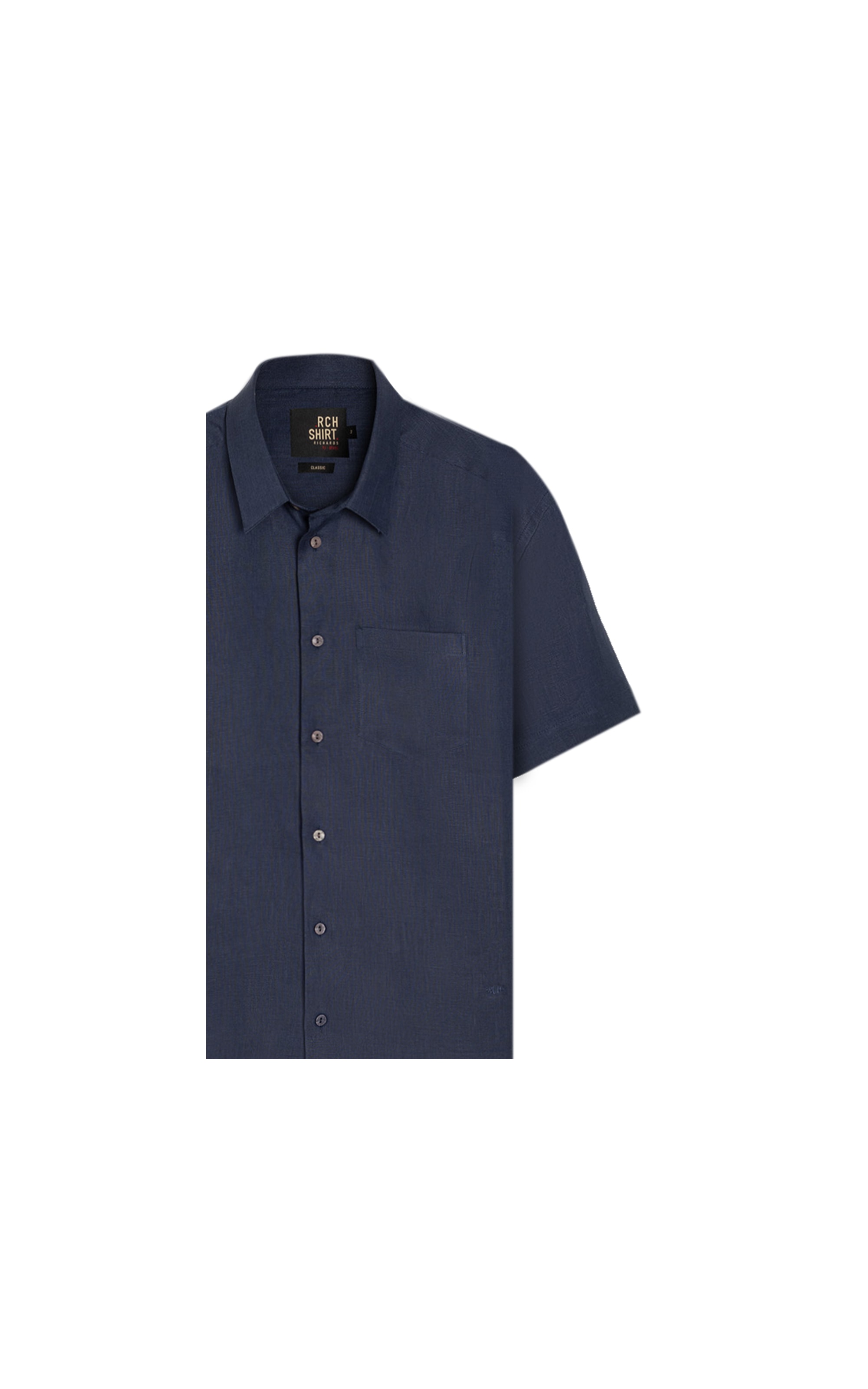 Camisa  Puro Linho  Uni Mc Dark Navy