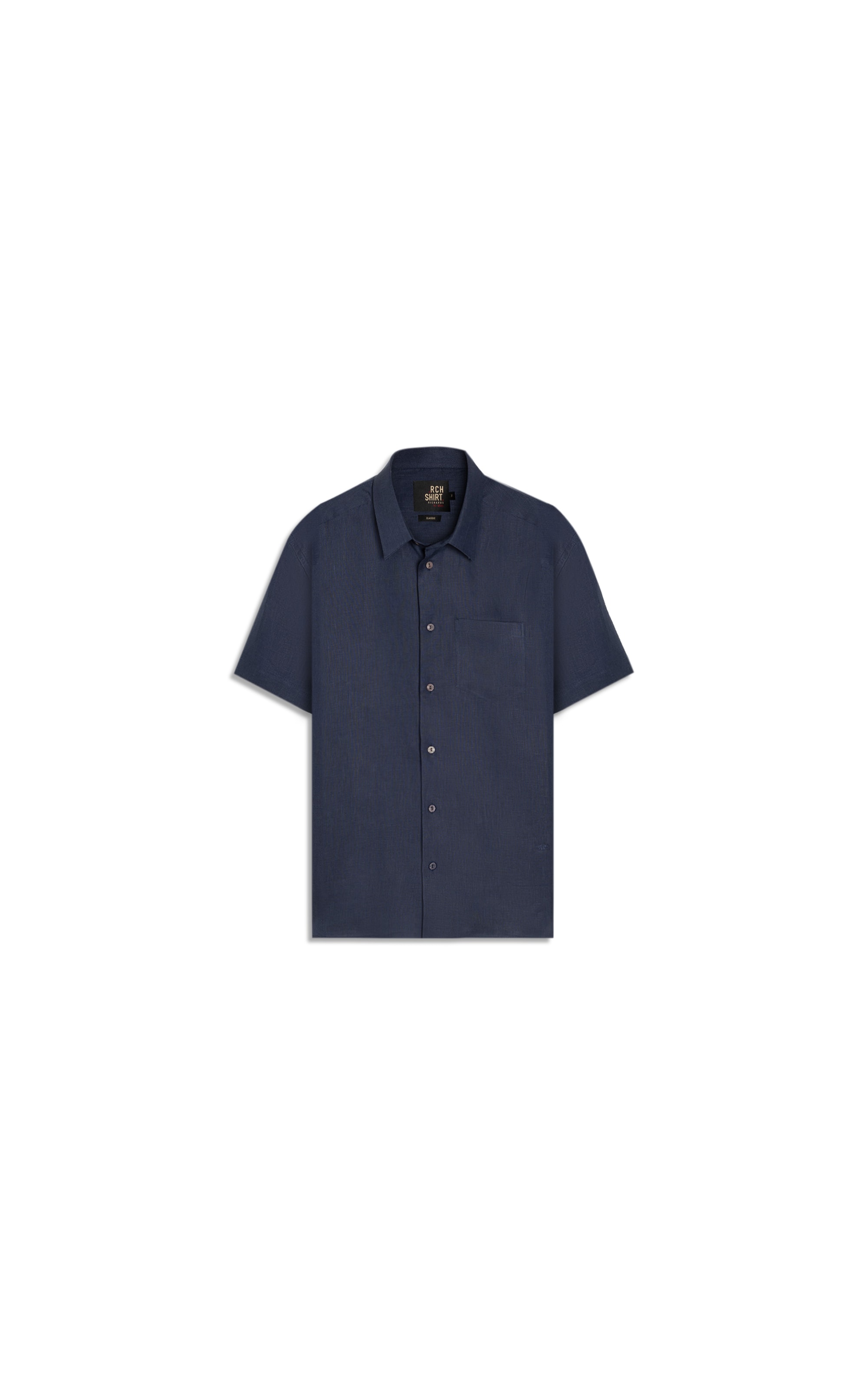 Camisa  Puro Linho  Uni Mc Dark Navy