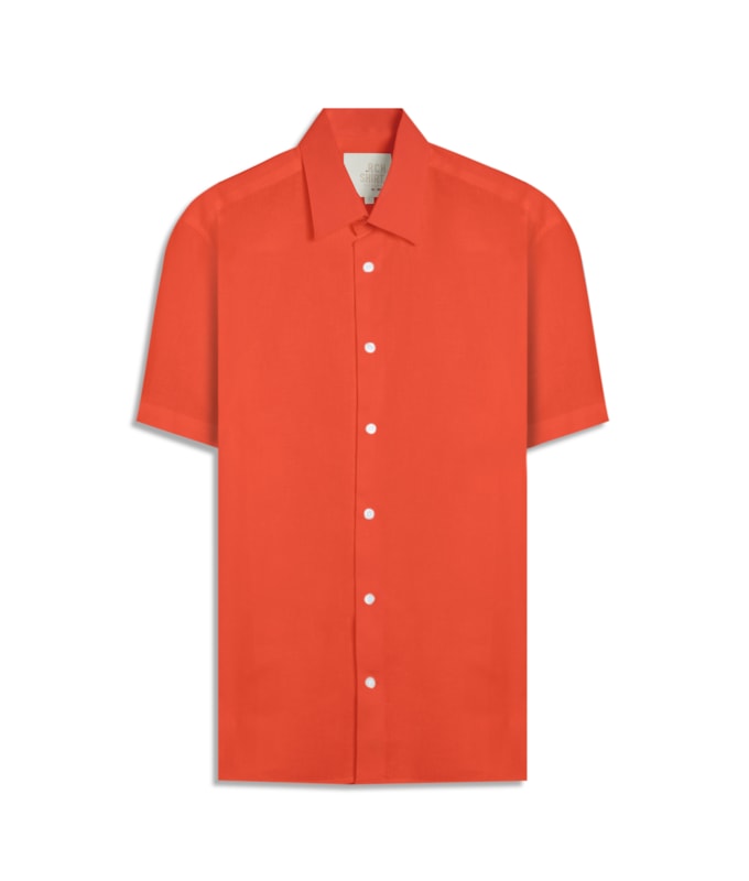Camisa  Puro Linho  Uni Mc Laranja