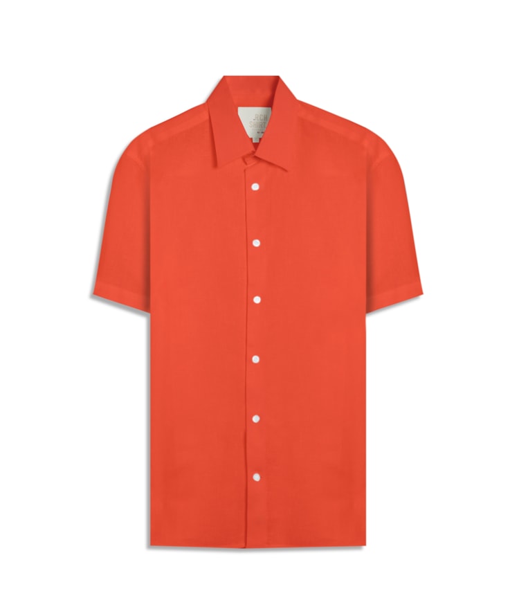 Camisa  Puro Linho  Uni Mc Laranja