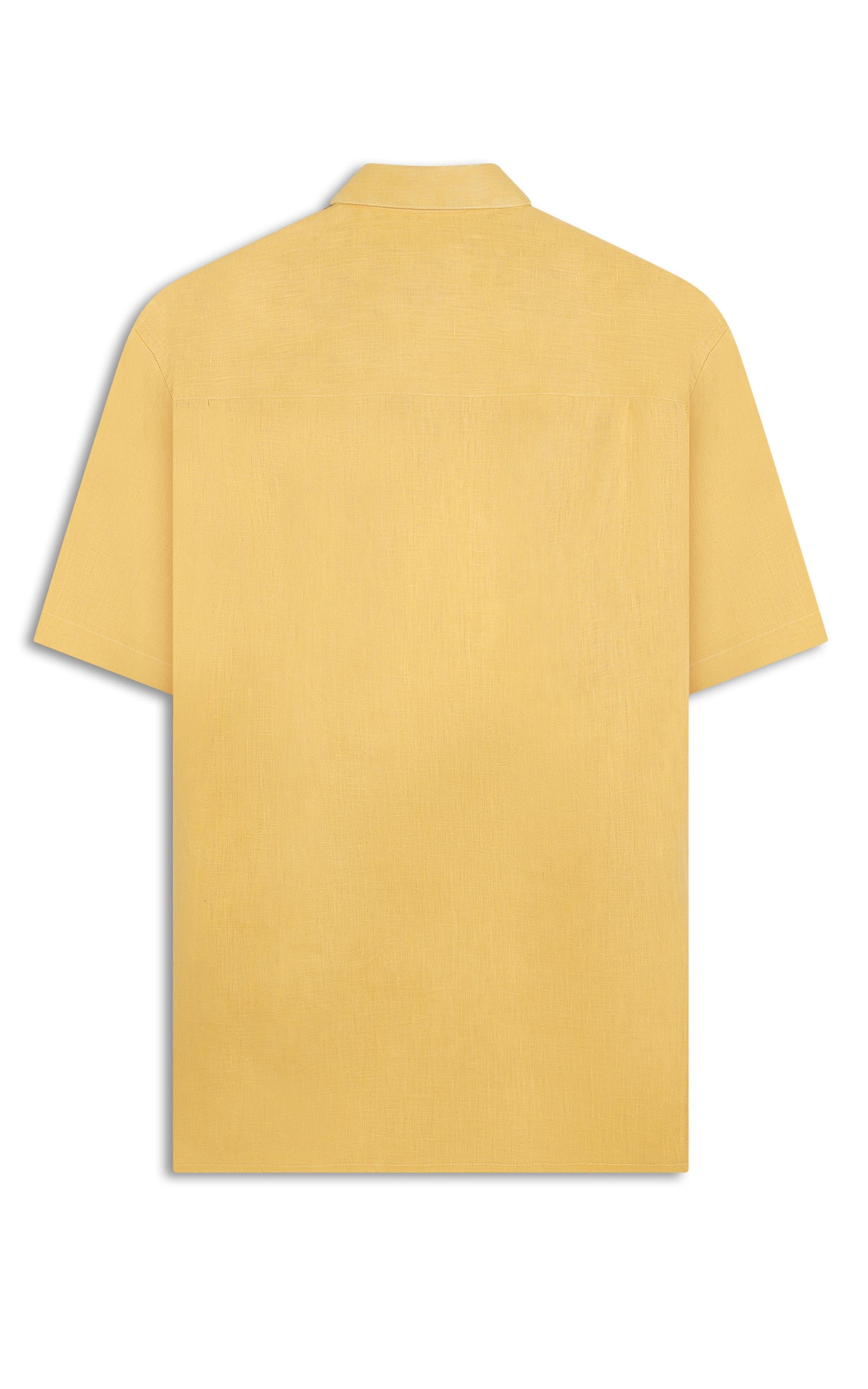 Camisa  Puro Linho  Uni Mc Mostarda