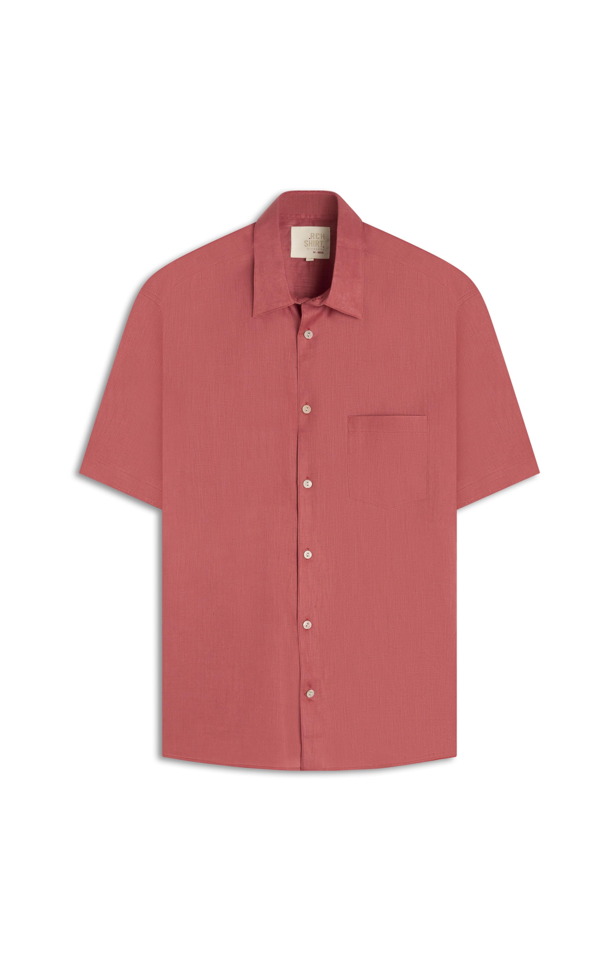 Camisa Puro Linho  Uni Mc Rosa Velho