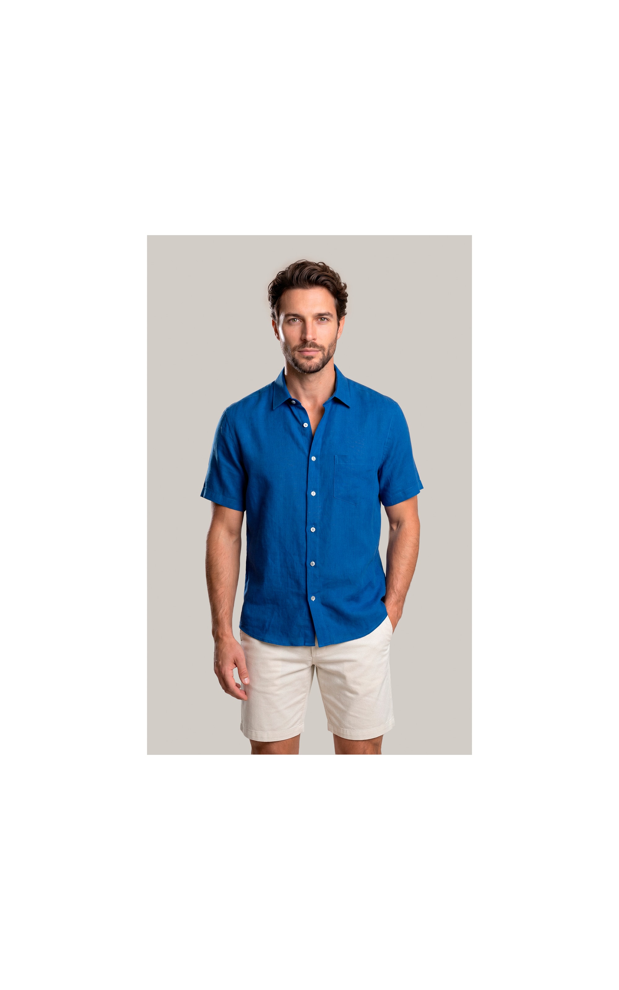 Camisa  Puro Linho  Uni Mc Royal
