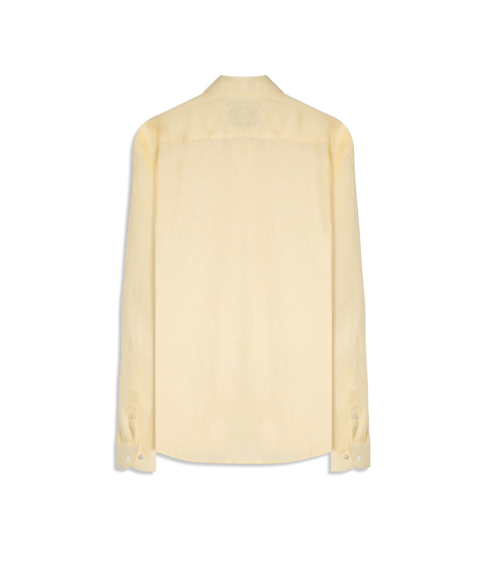 Camisa  Puro Linho  Uni Ml Amarelo