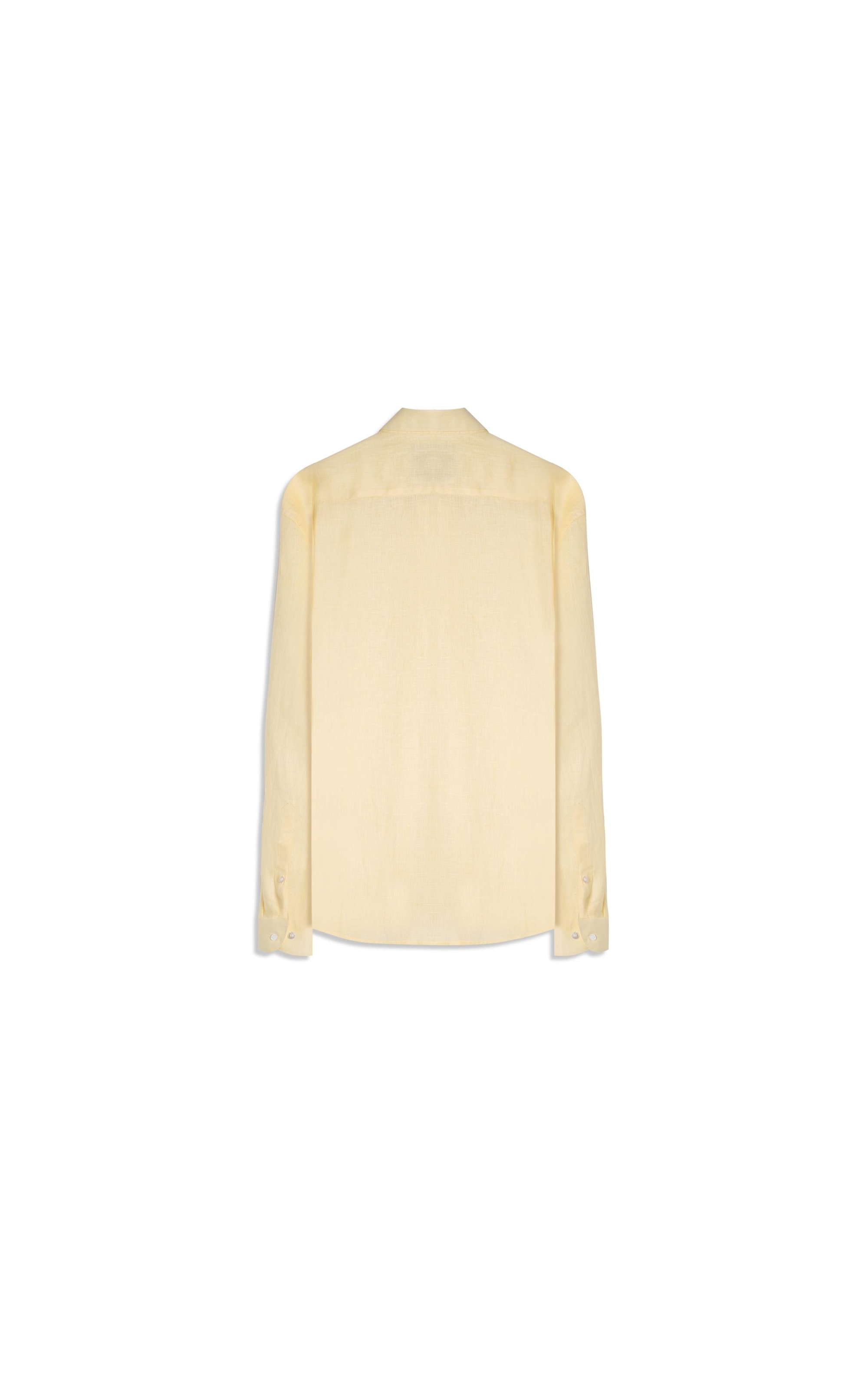 Camisa  Puro Linho  Uni Ml Amarelo