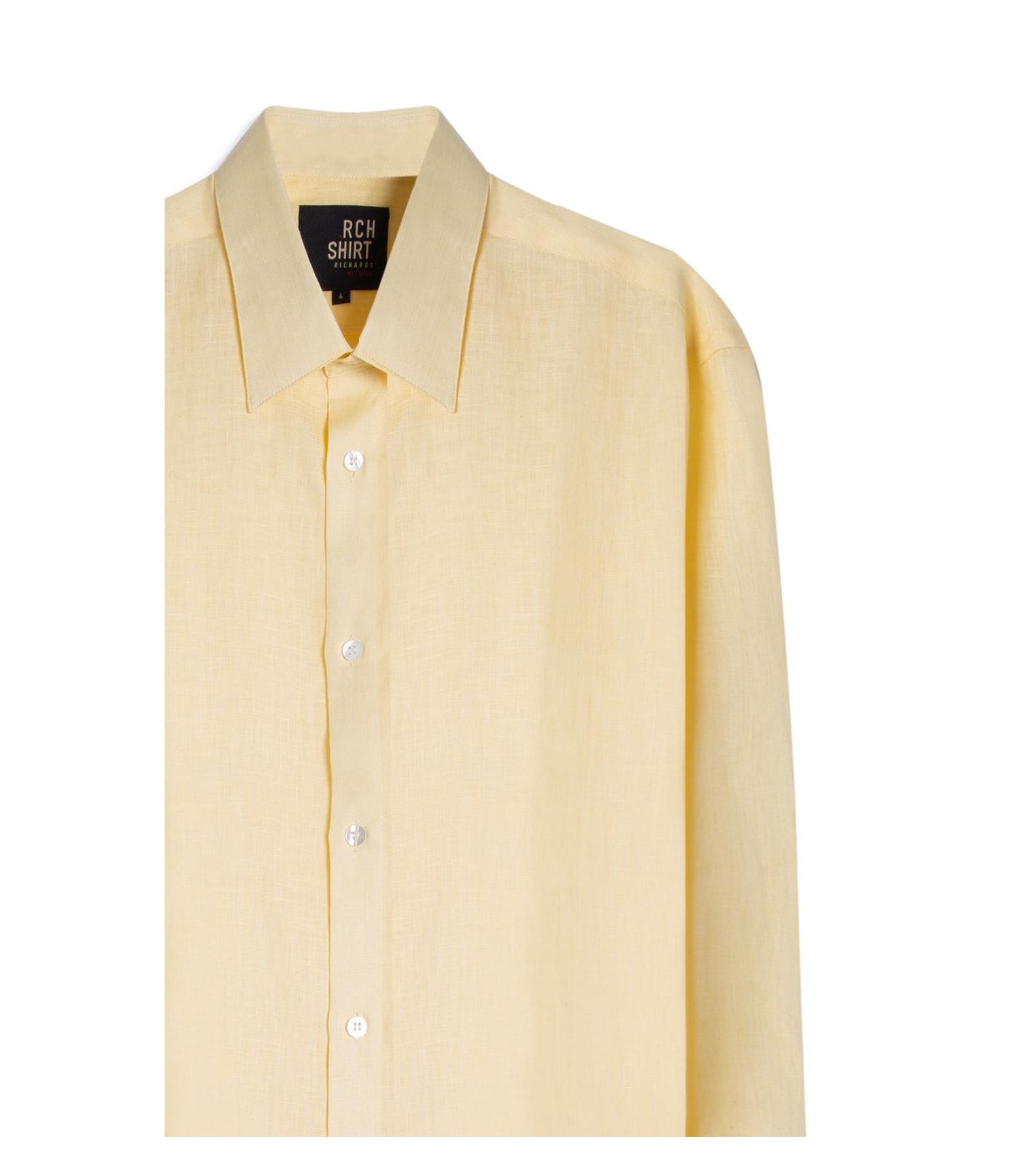Camisa  Puro Linho  Uni Ml Amarelo