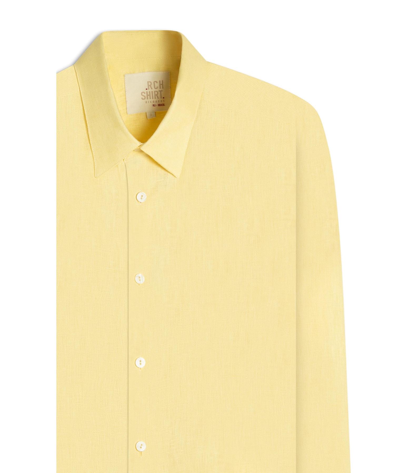 Camisa Puro Linho  Uni Ml Amarelo i