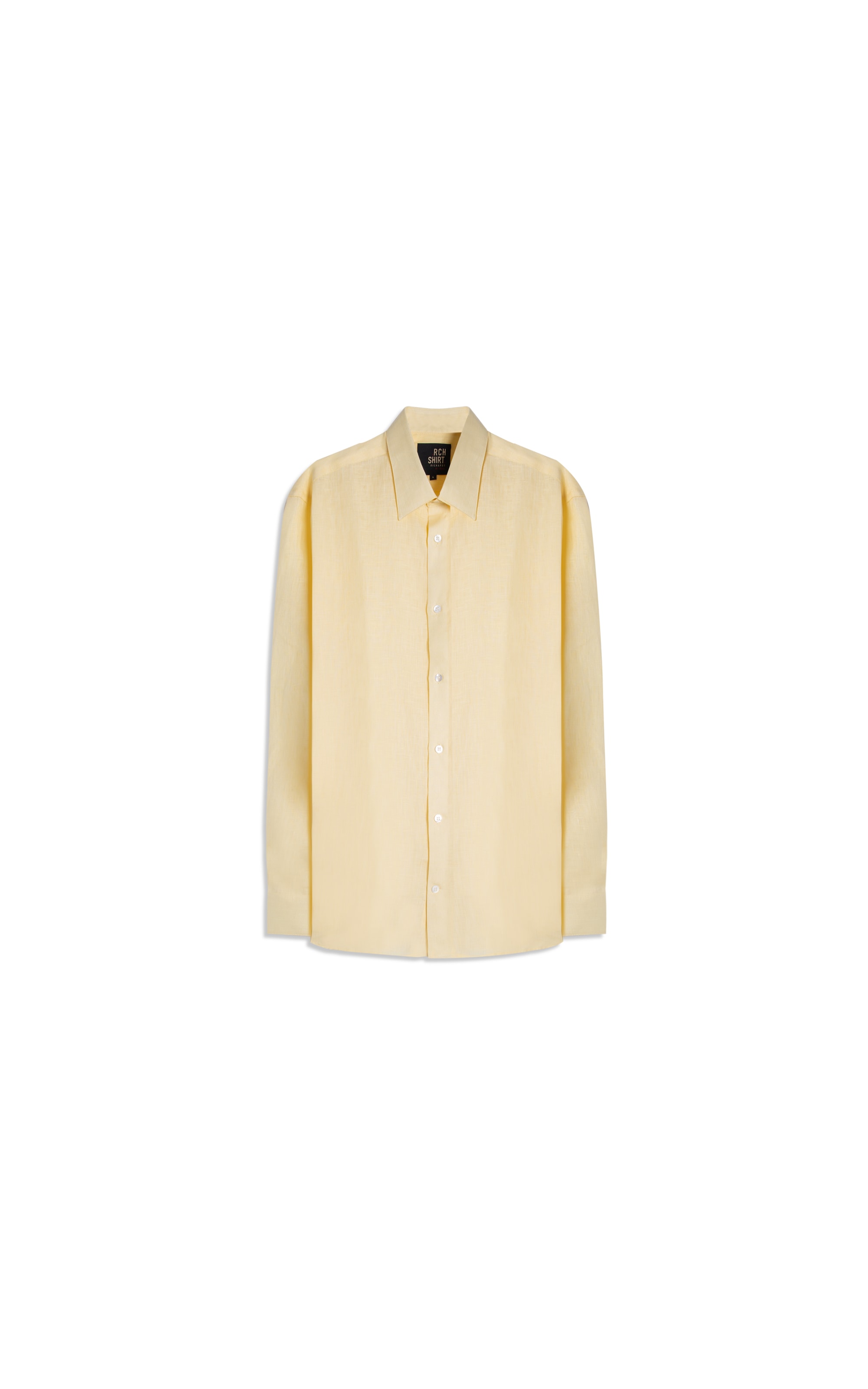 Camisa  Puro Linho  Uni Ml Amarelo i