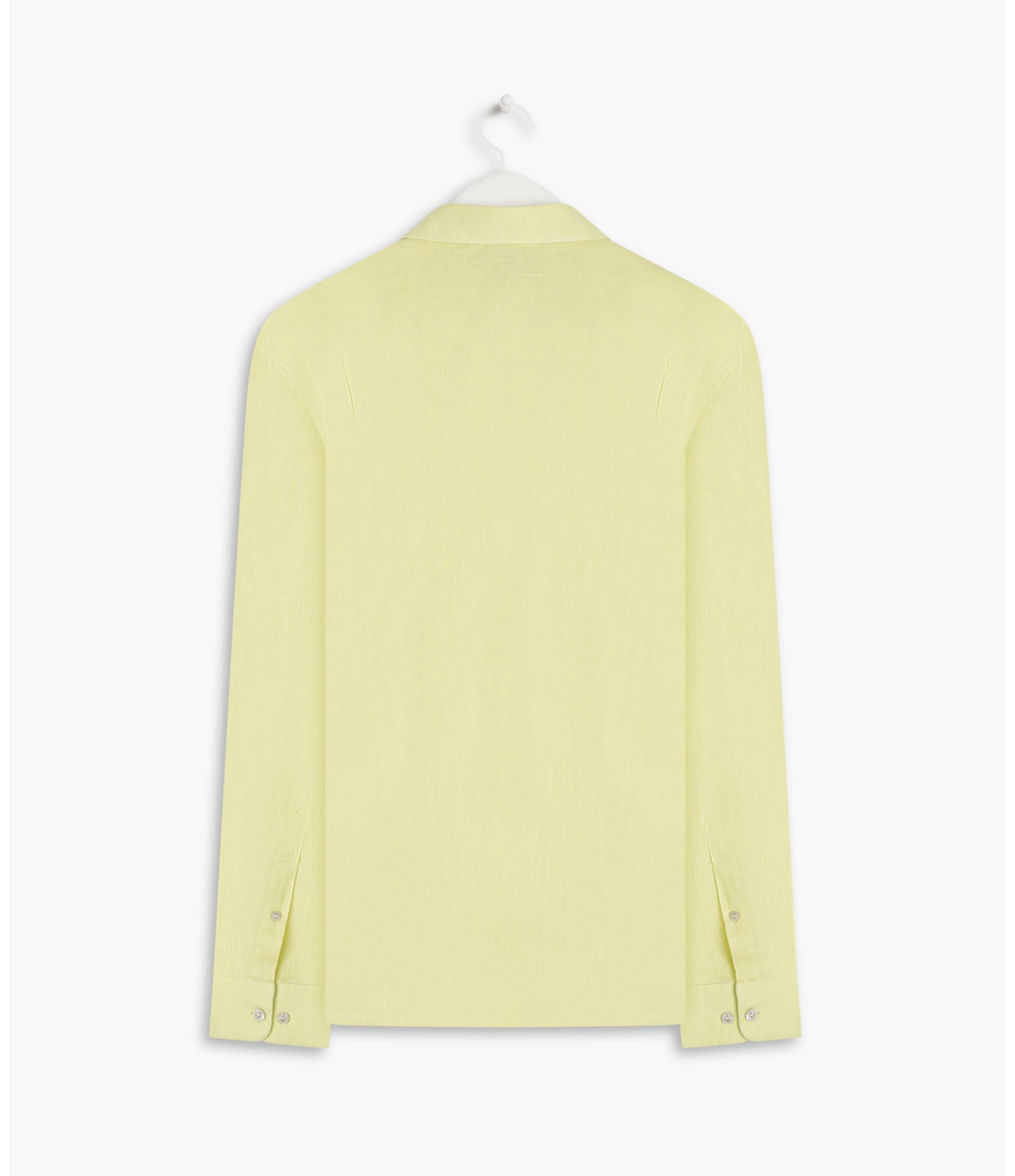 Camisa  Puro Linho  Uni Ml Amarelo l