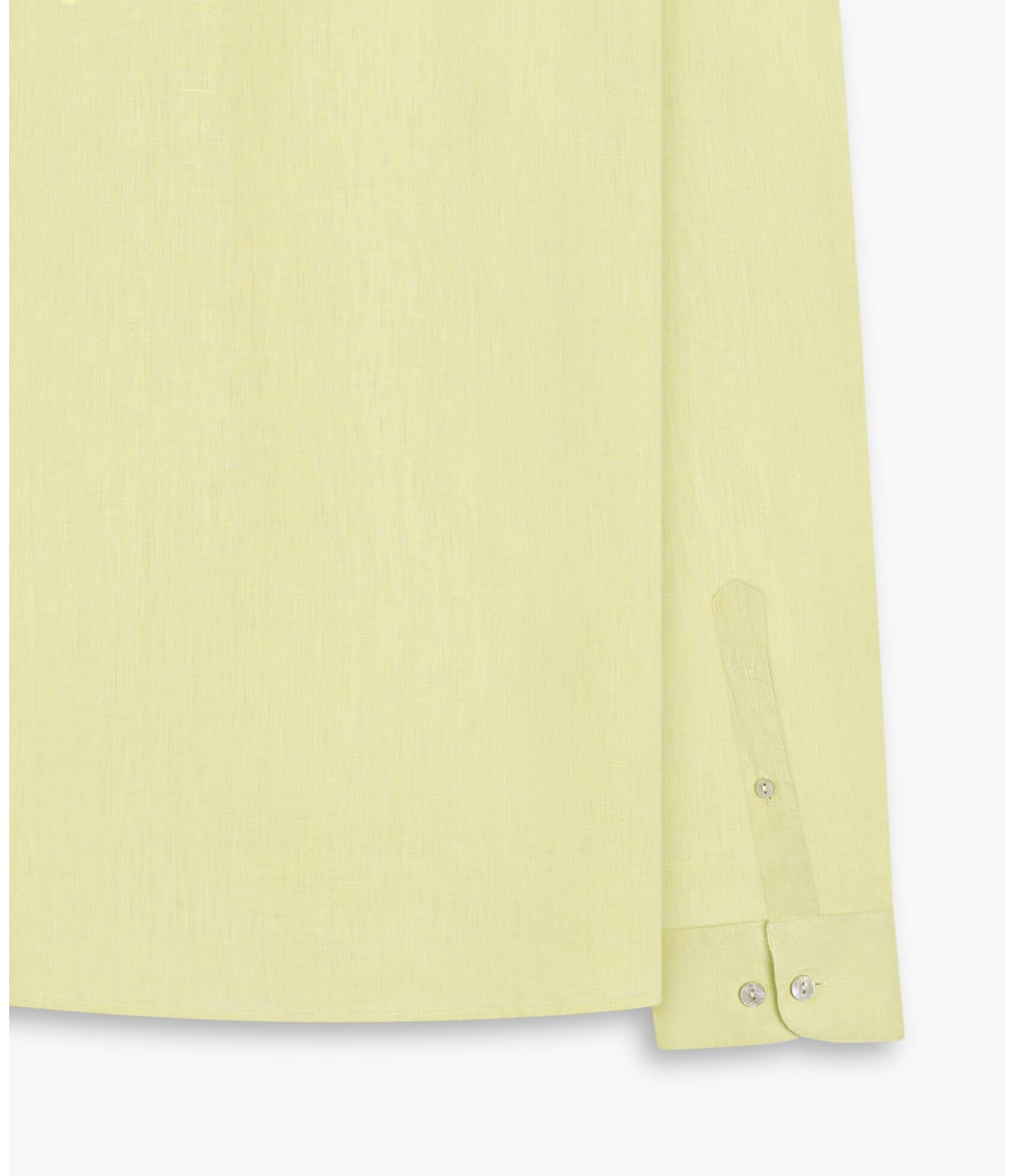 Camisa  Puro Linho  Uni Ml Amarelo l