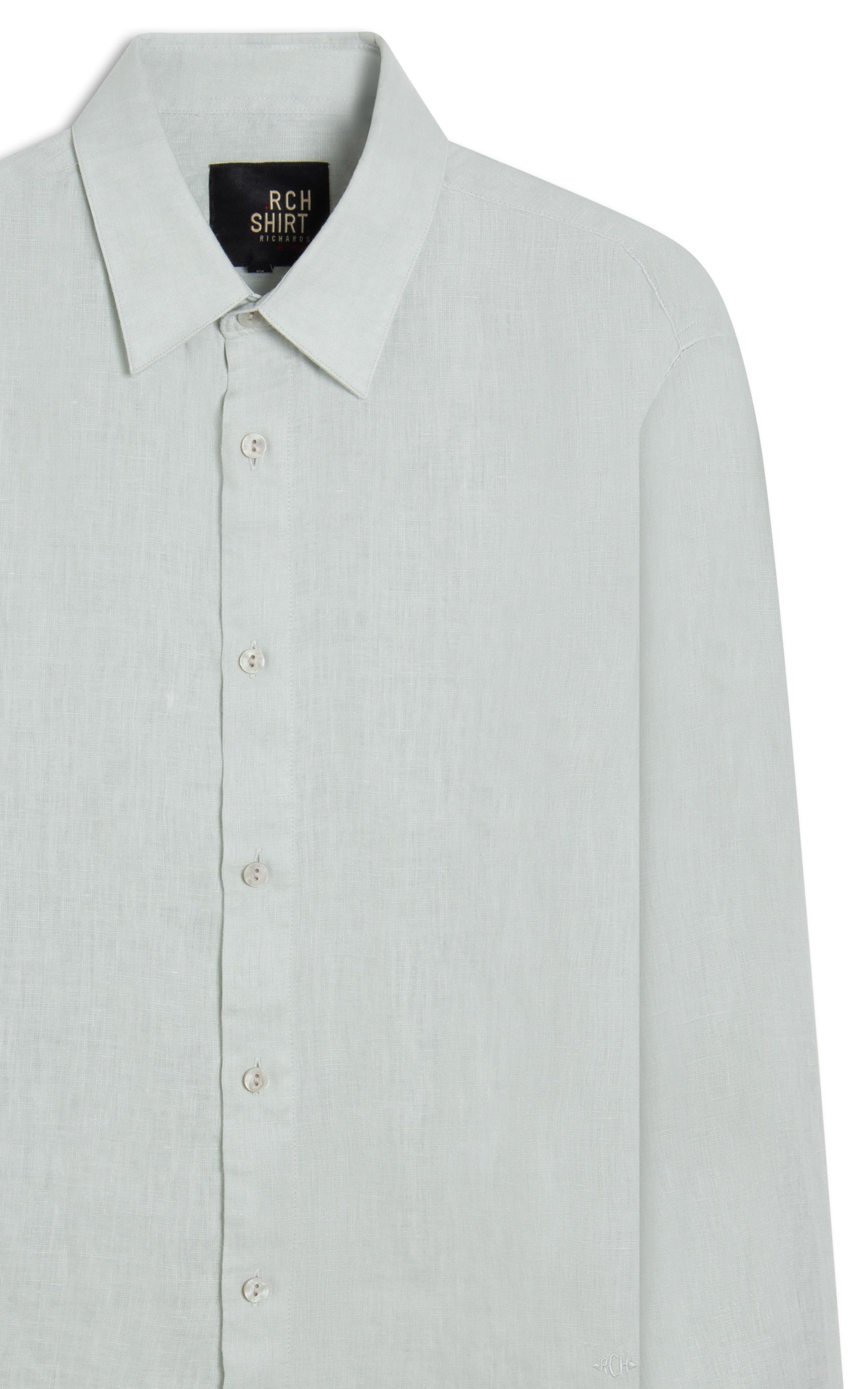 Camisa  Puro Linho  Uni Ml Areia Seca