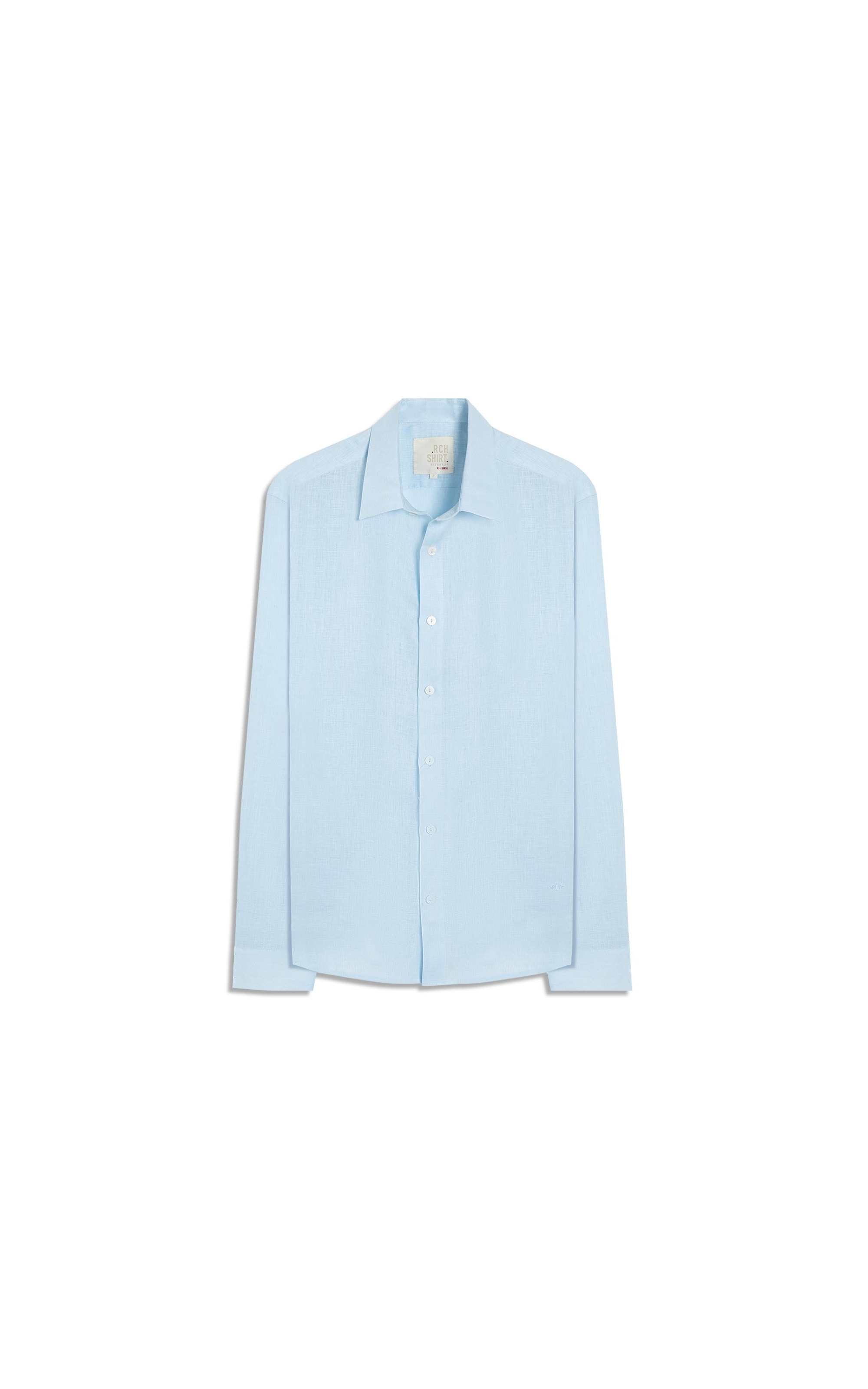 Camisa Puro Linho  Uni Ml Azul Claro