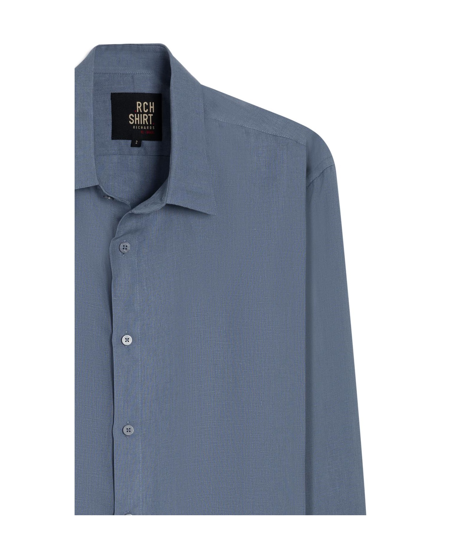 Camisa Puro Linho  Uni Ml Blue Vintage