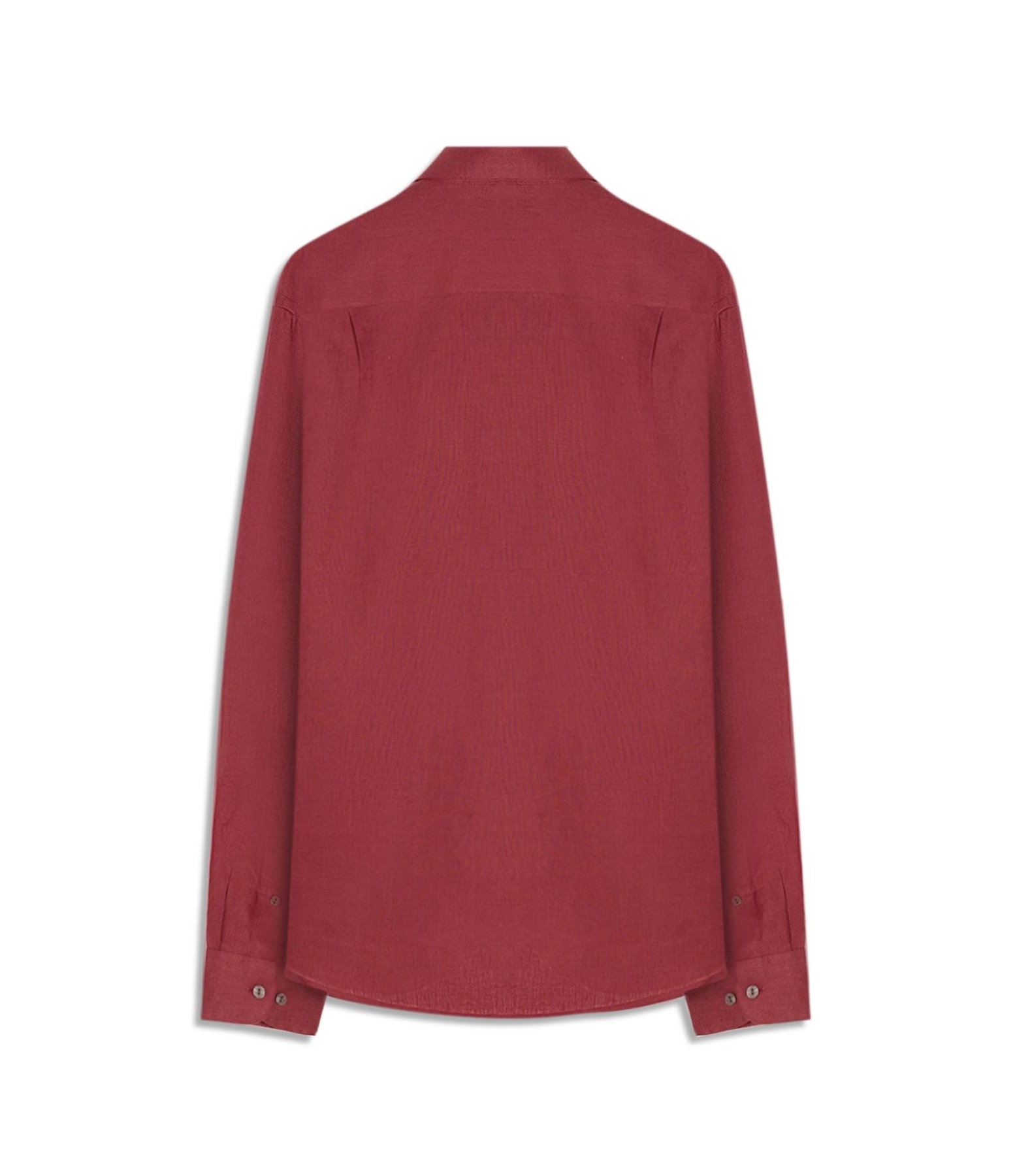 Camisa Puro Linho Uni Ml Bordeaux