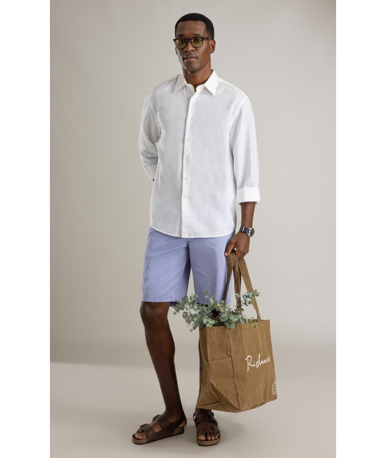 Camisa  Puro Linho  Uni Ml Branco