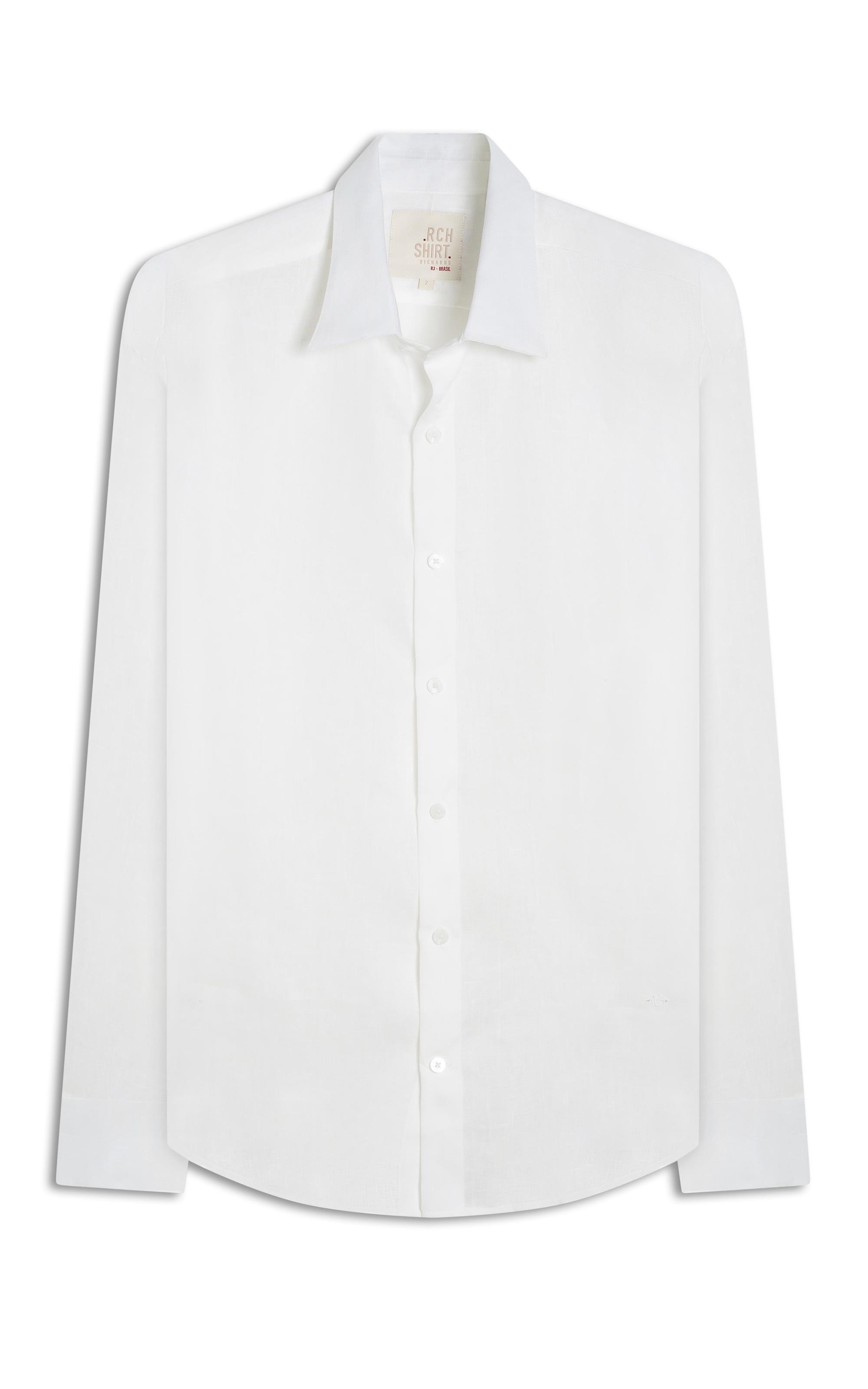 Camisa  Puro Linho  Uni Ml Branco