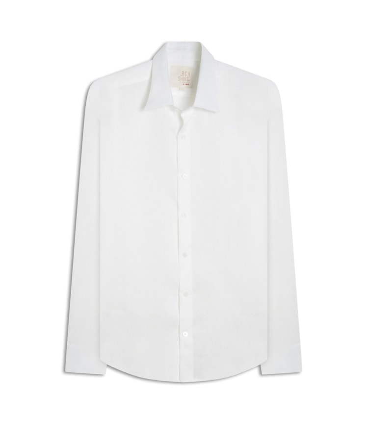 Camisa  Puro Linho  Uni Ml Branco
