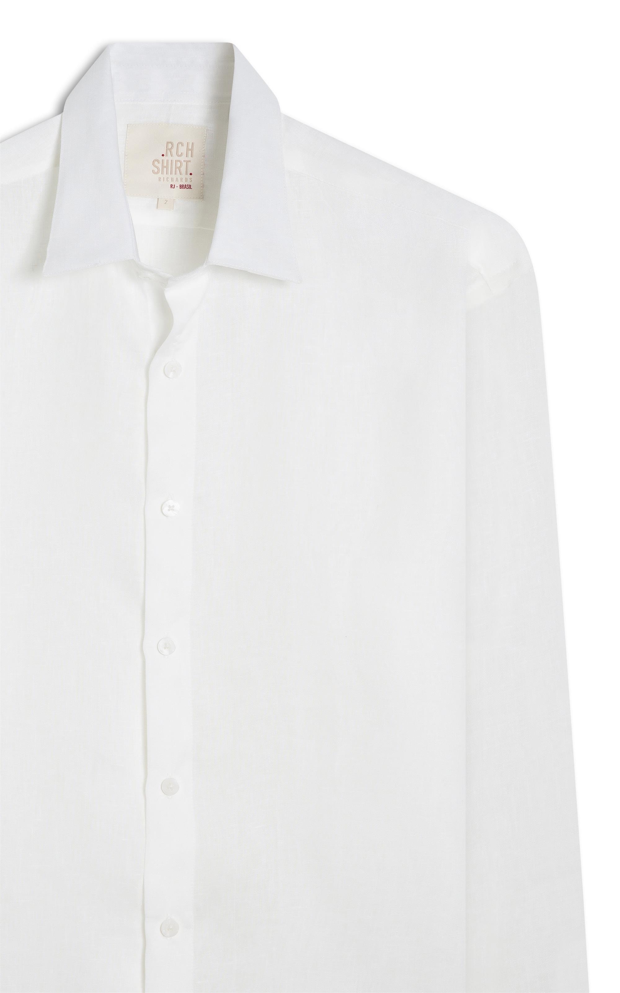 Camisa  Puro Linho  Uni Ml Branco