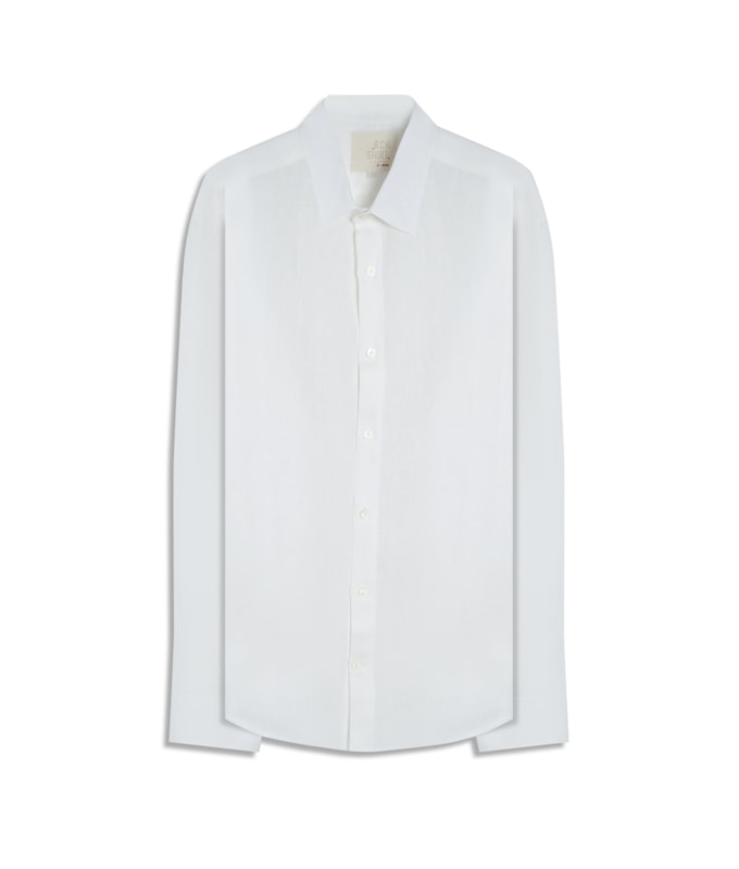 Camisa  Puro Linho  Uni Ml Branco i