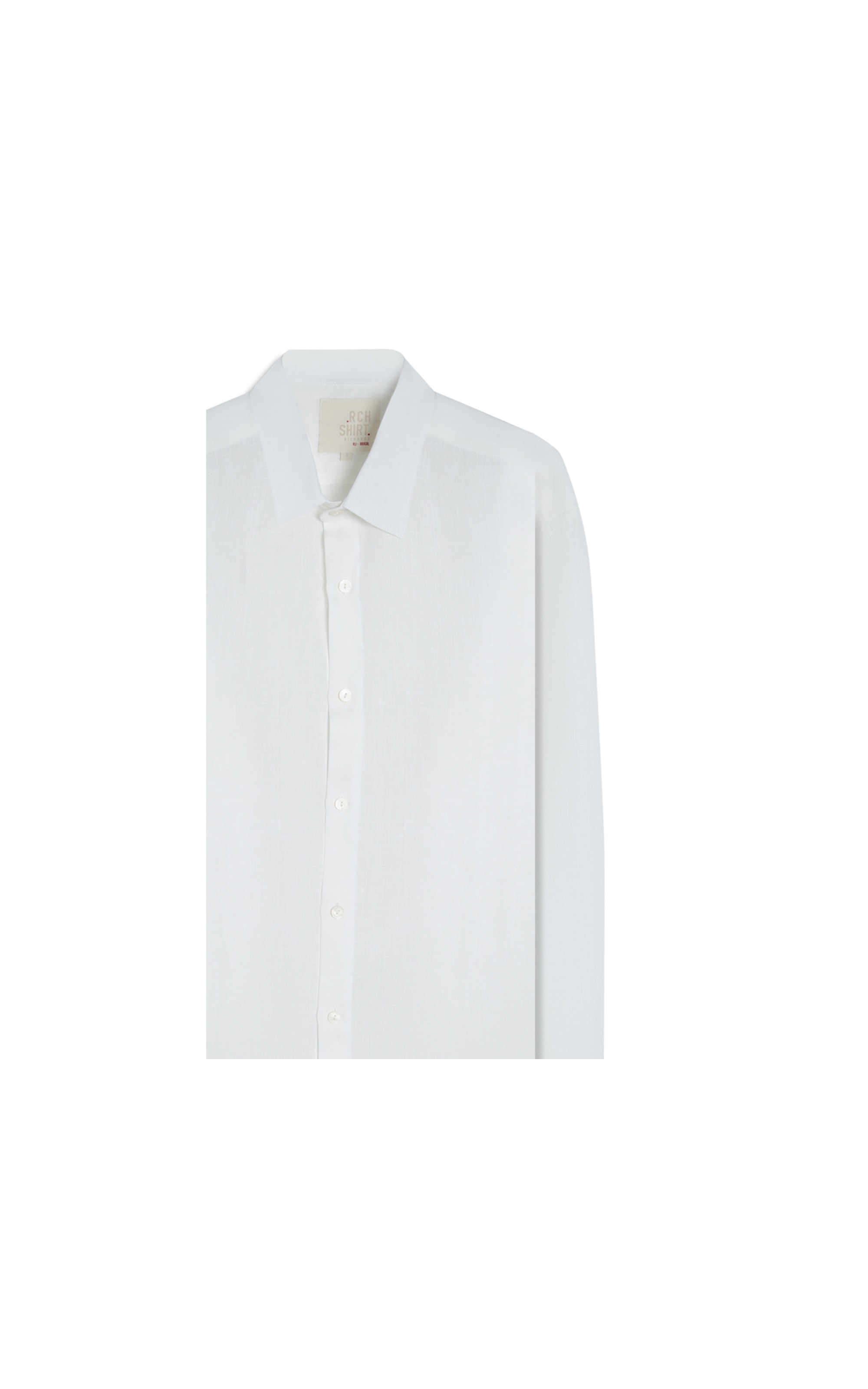 Camisa  Puro Linho  Uni Ml Branco i