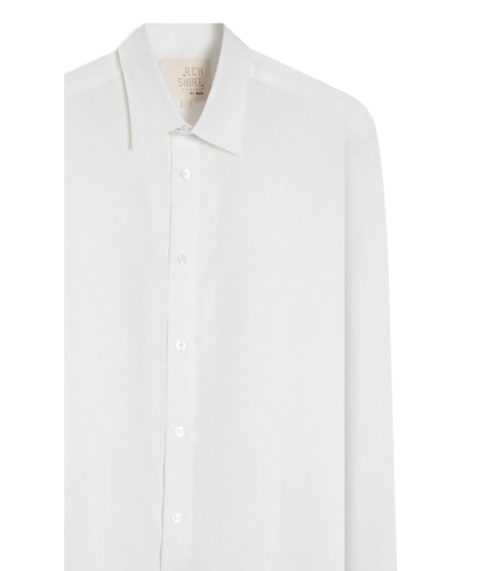 Camisa  Puro Linho  Uni Ml Branco Ii