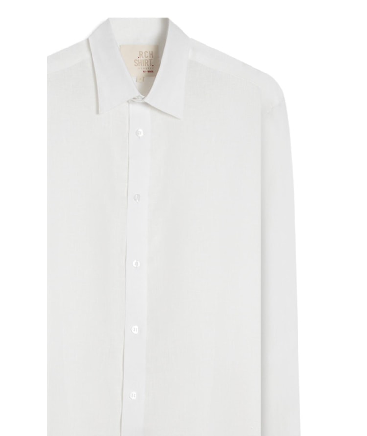 Camisa Puro Linho  Uni Ml Branco Ii