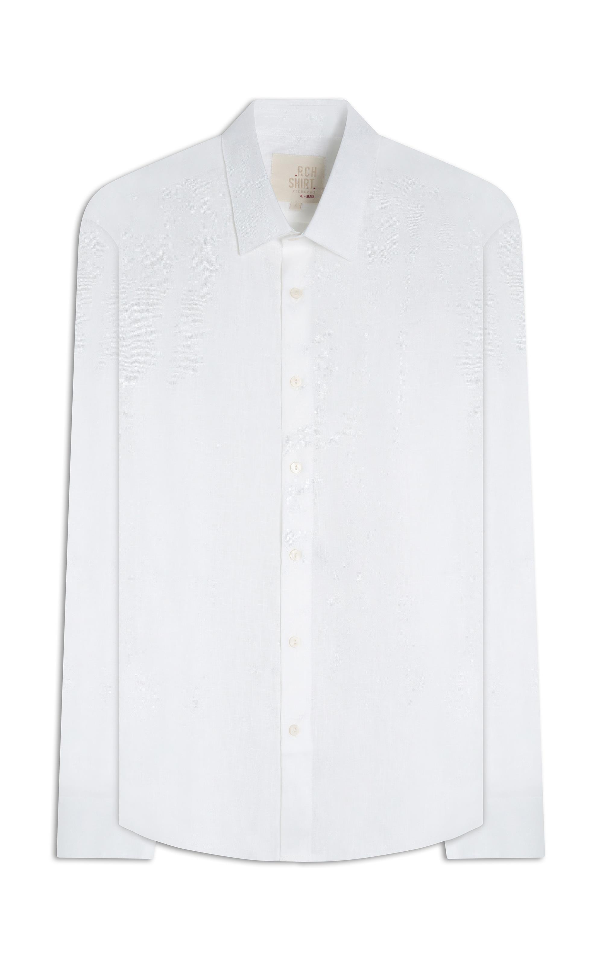 Camisa  Puro Linho  Uni Ml Branco Ii