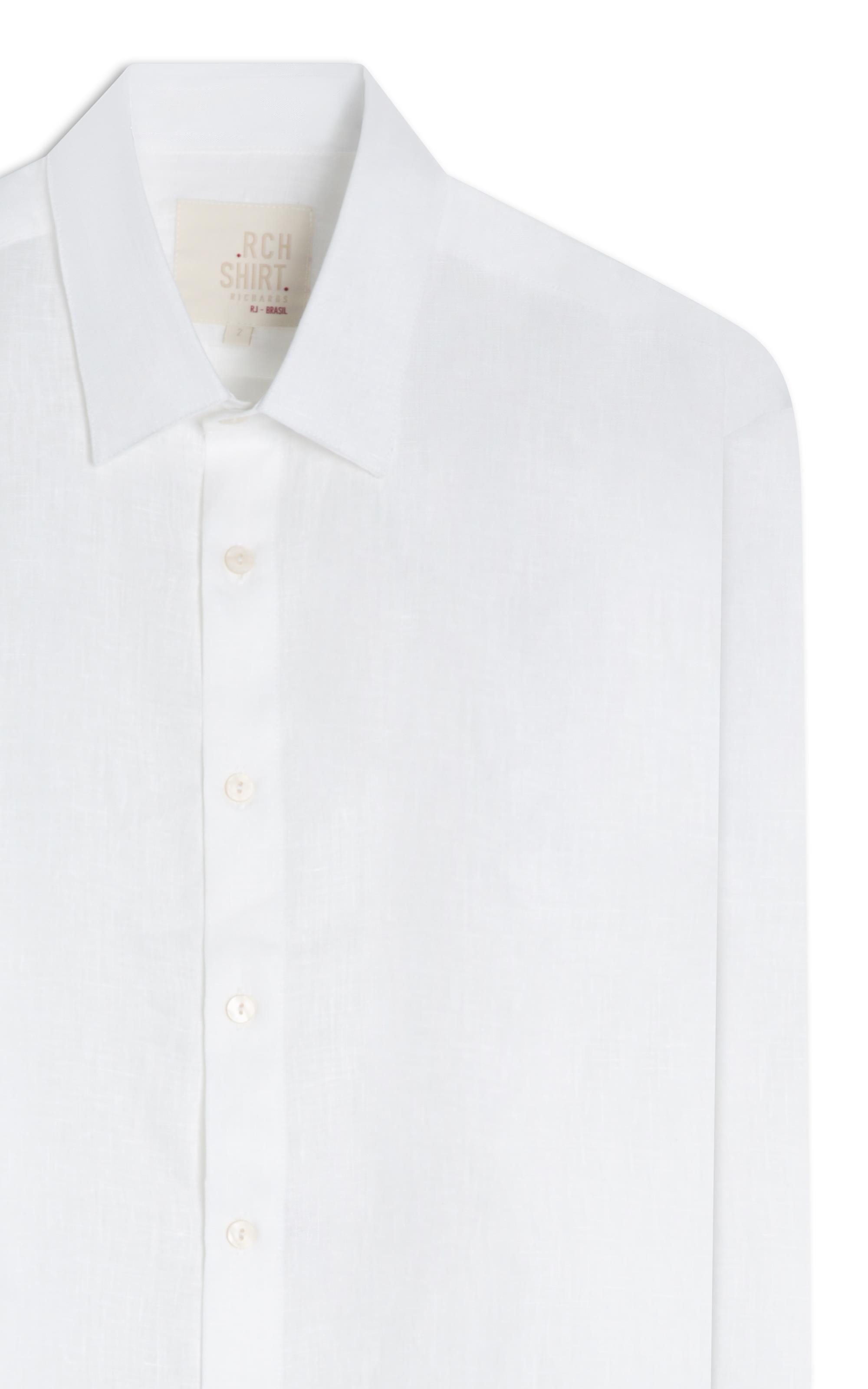 Camisa  Puro Linho  Uni Ml Branco Ii