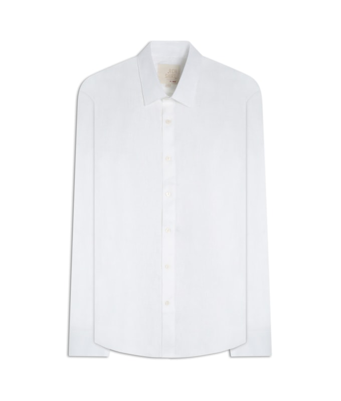 Camisa  Puro Linho  Uni Ml Branco Ii