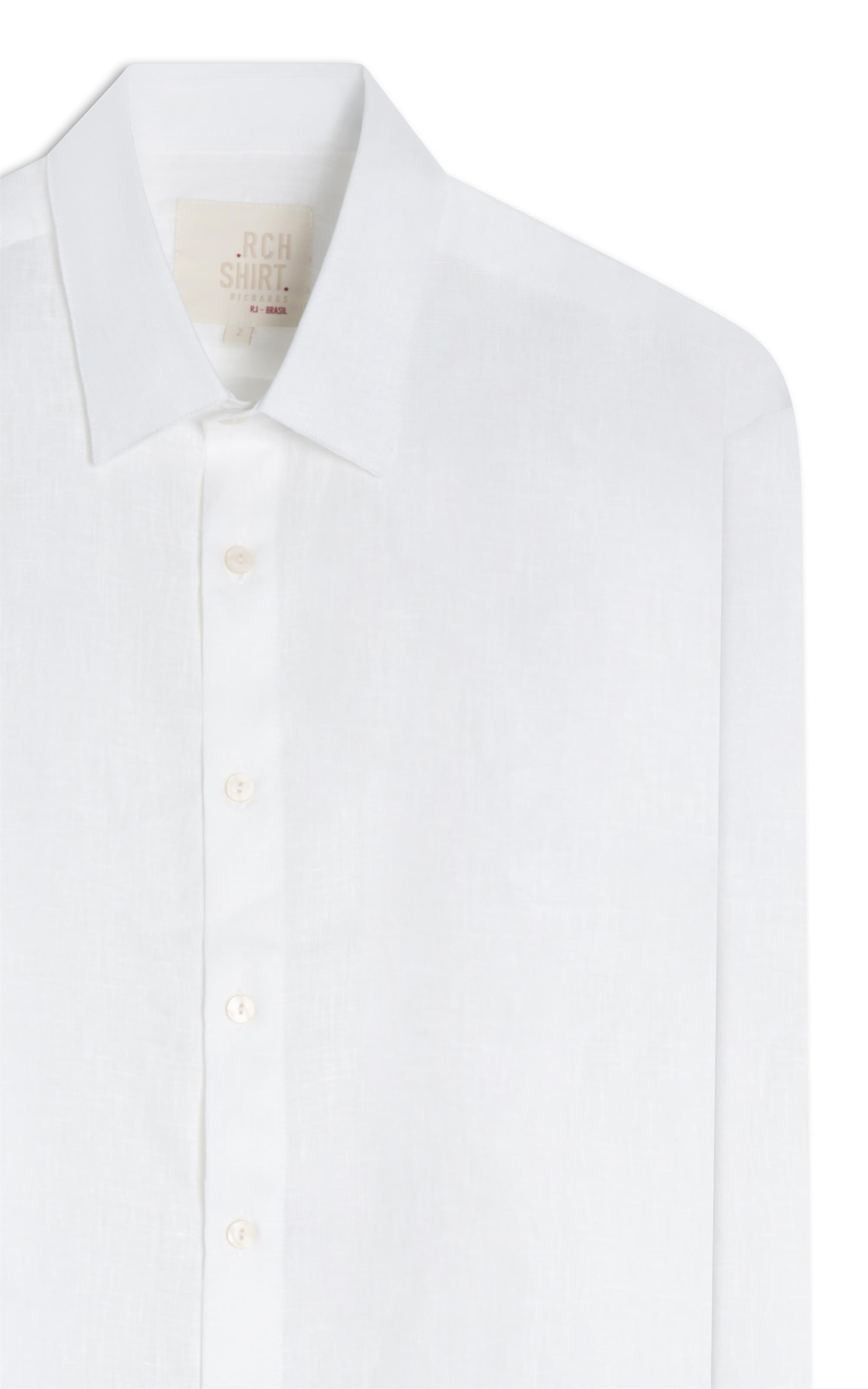 Camisa  Puro Linho  Uni Ml Branco Ii