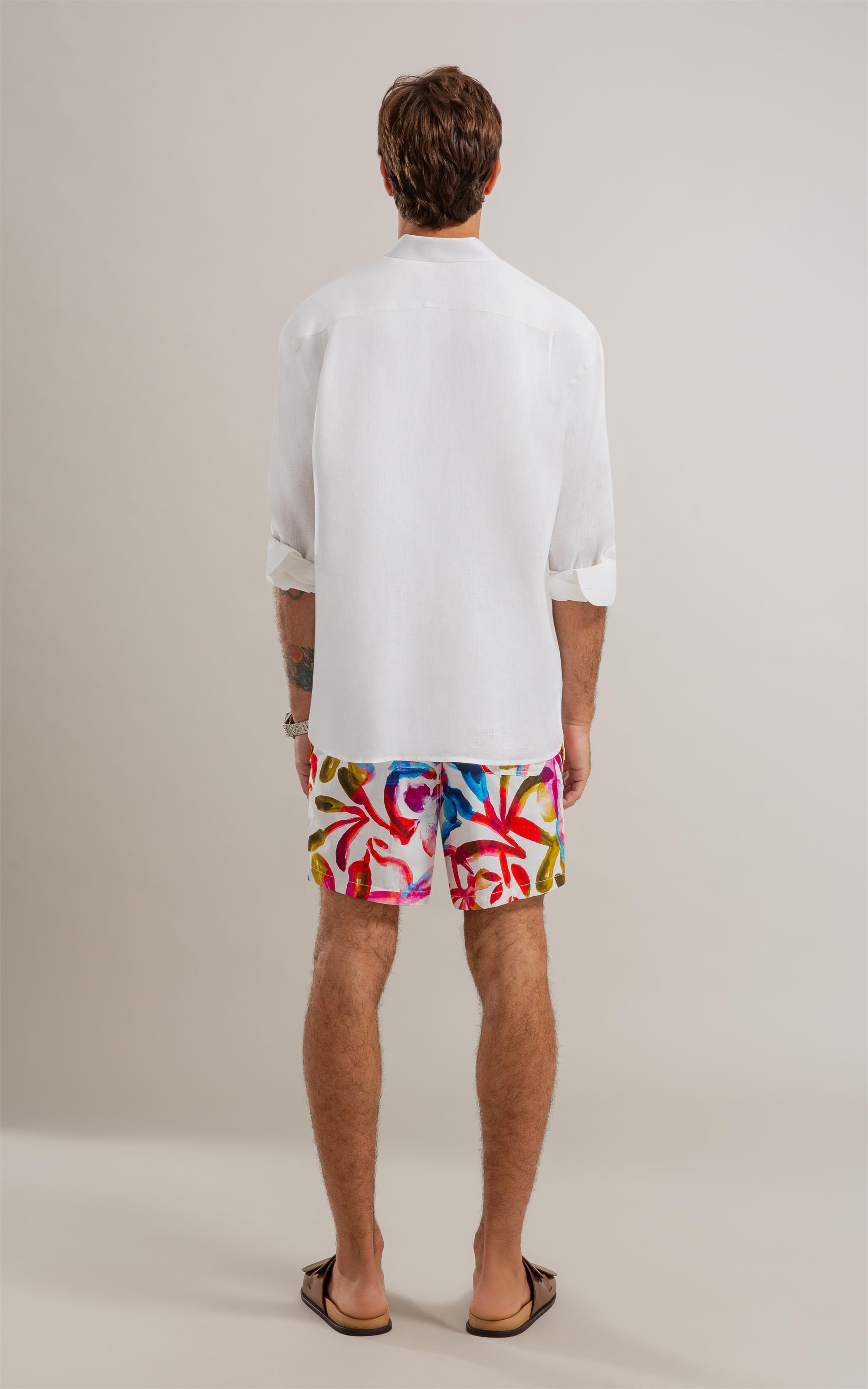 Camisa  Puro Linho  Uni Ml Branco Ii