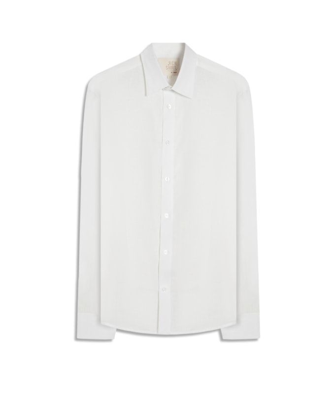 Camisa  Puro Linho  Uni Ml Branco Iii