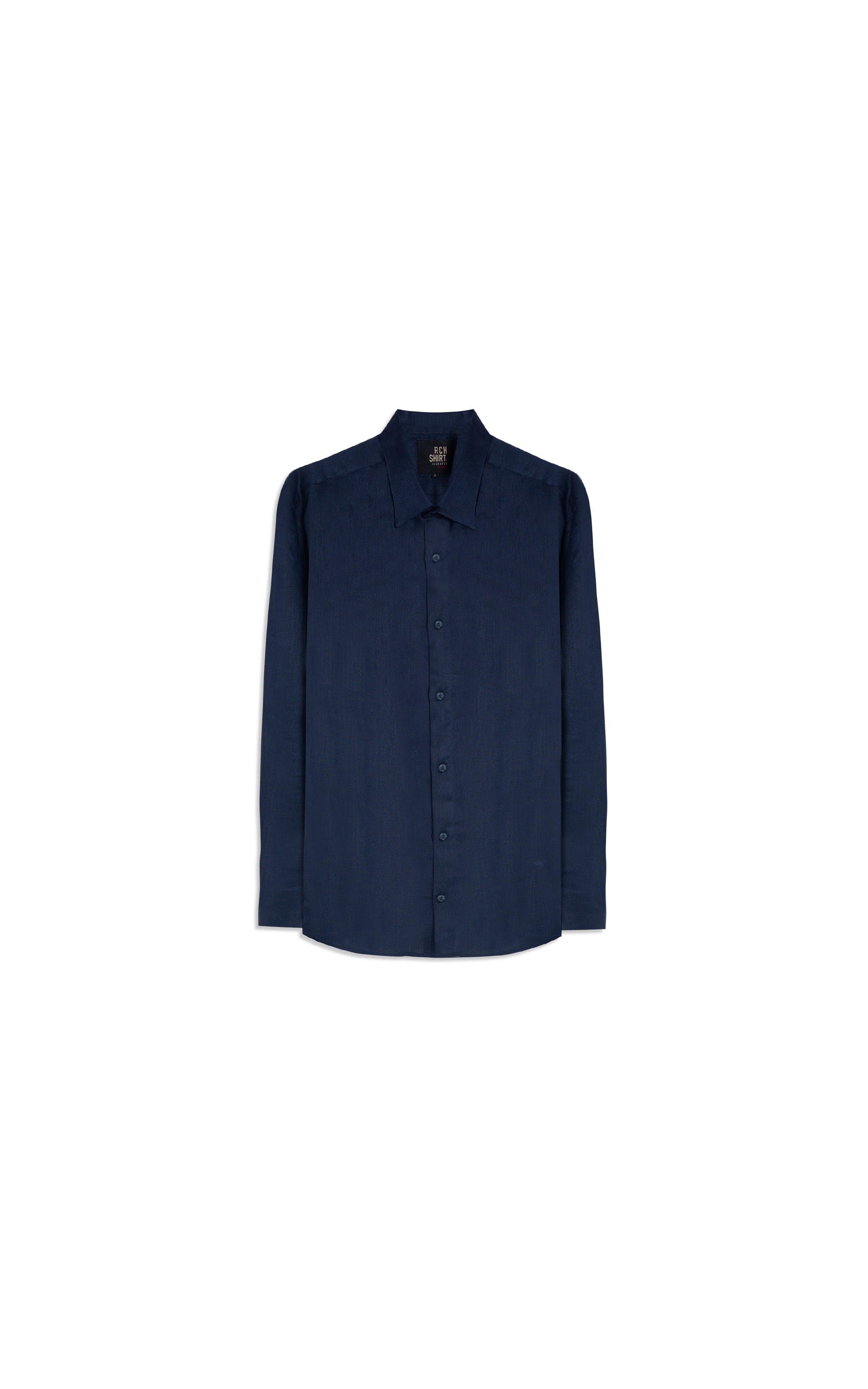 Camisa  Puro Linho  Uni Ml Dark Navy