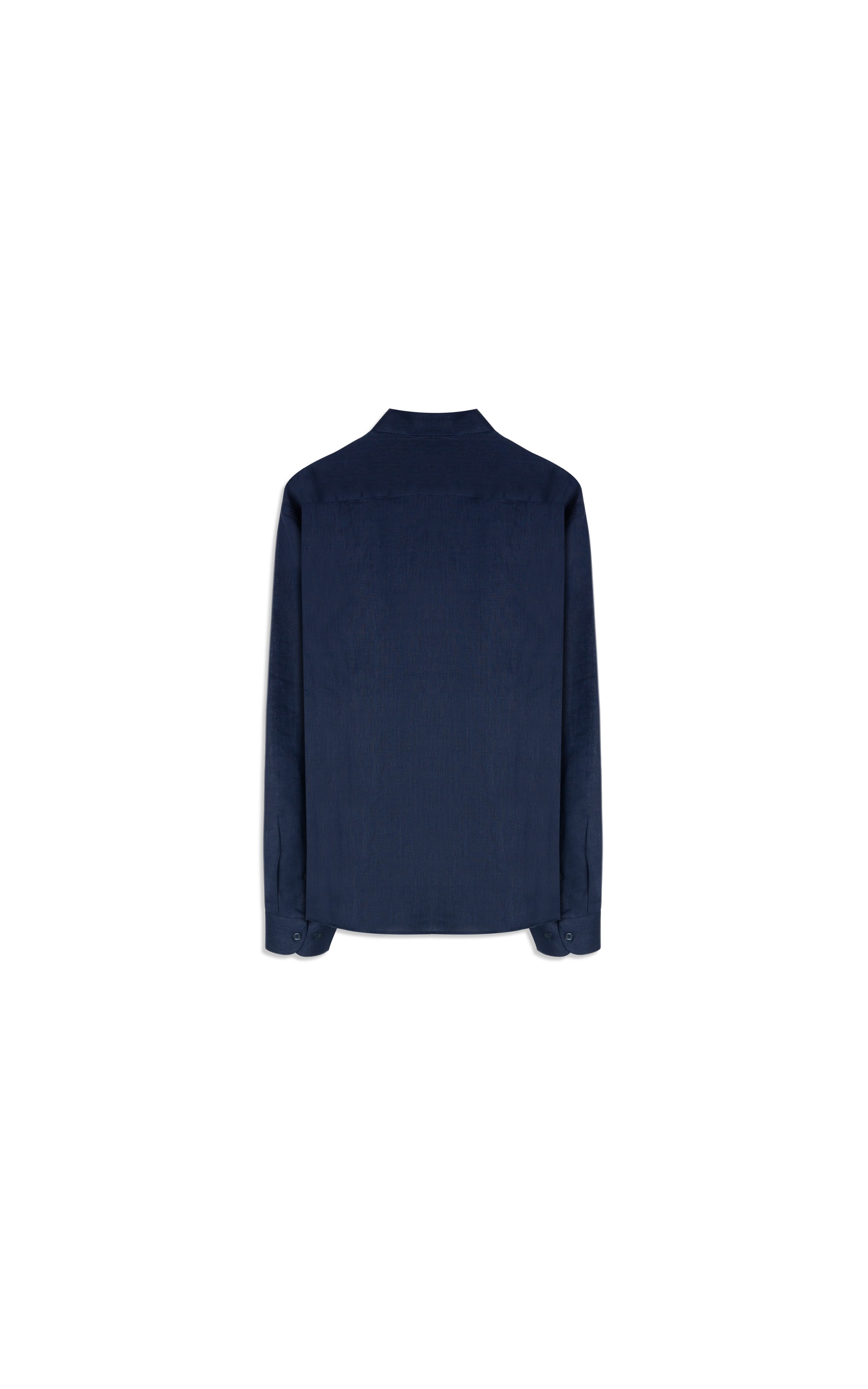 Camisa  Puro Linho  Uni Ml Dark Navy